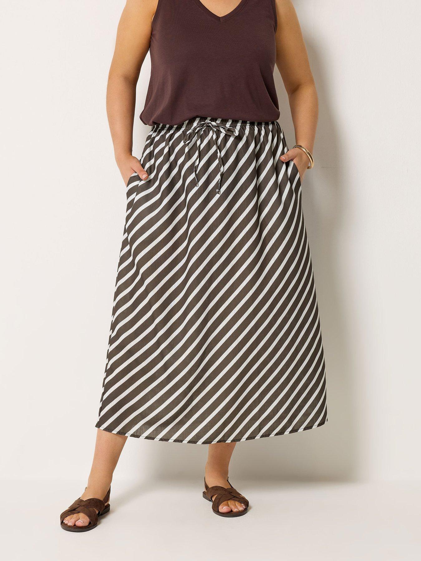 yours-curve-satin-midi-skirtfront