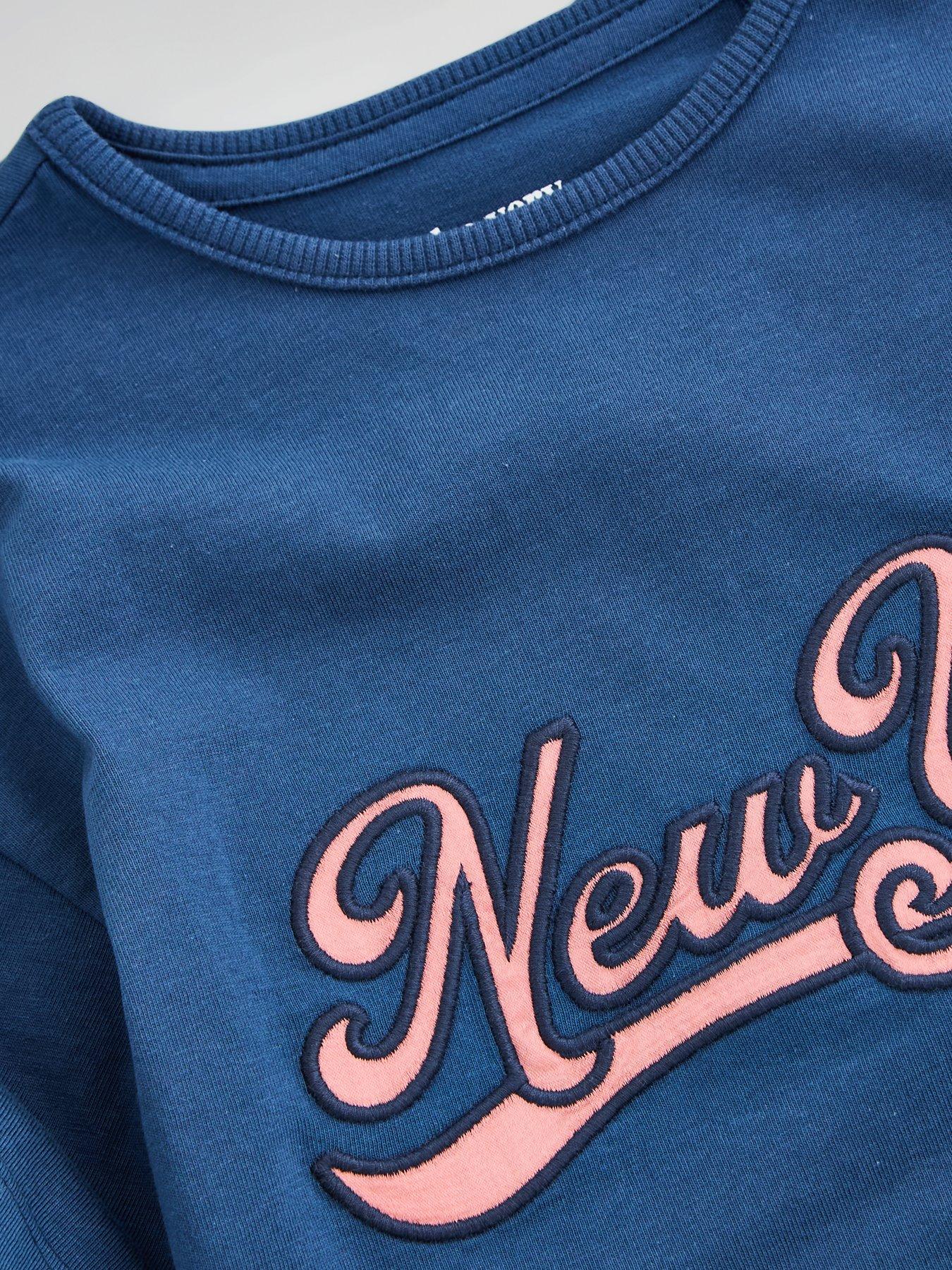 Image 5 of 5 of The Very Collection New York Appliqu&eacute; Graphic T-Shirt (9 months - 7 years) - Blue