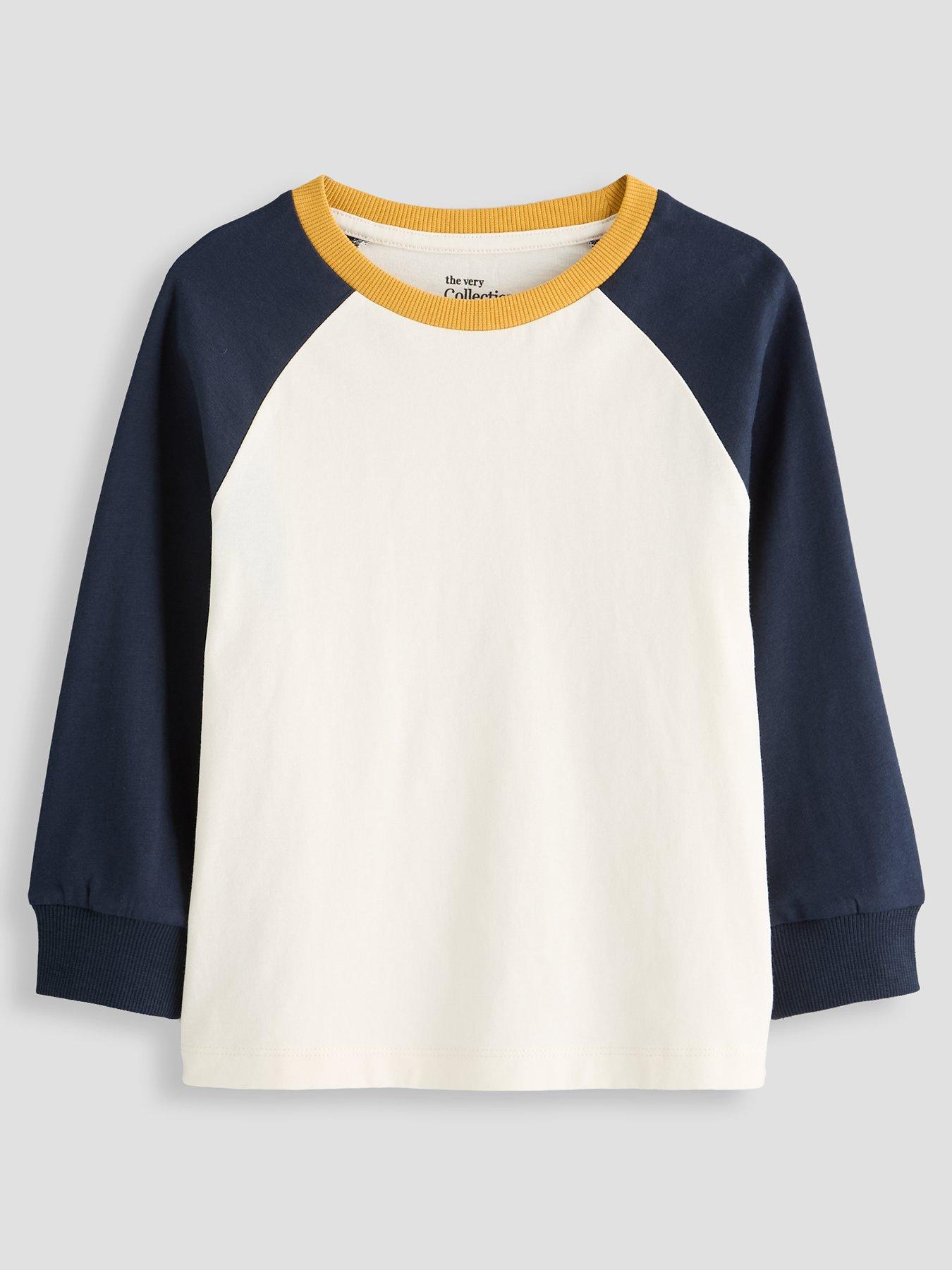 Image 2 of 5 of The Very Collection Boys' 2 Pack Raglan Sleeve Long Sleeve T-Shirts (9 months - 7 years) - Multi
