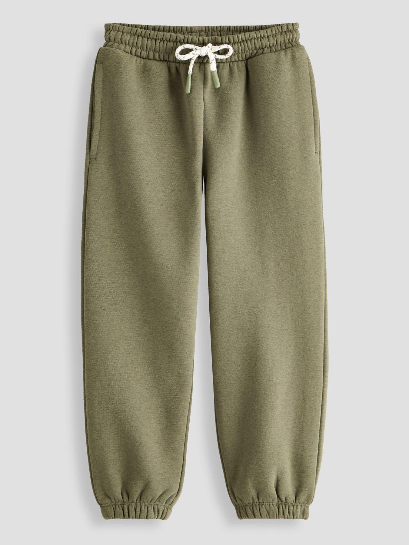 The Very Collection Boys' Cotton Rich Basic Joggers - Green