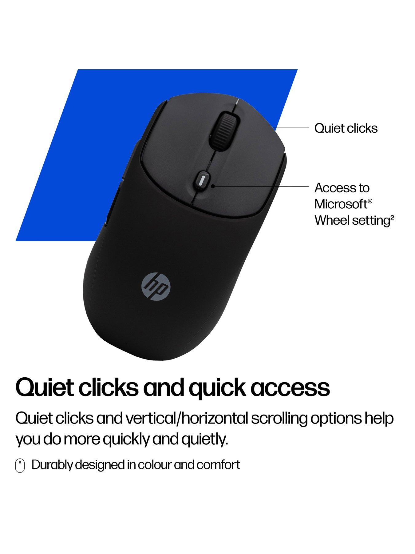Image 3 of 7 of HP HP 400 Quiet Black Wireless Mouse