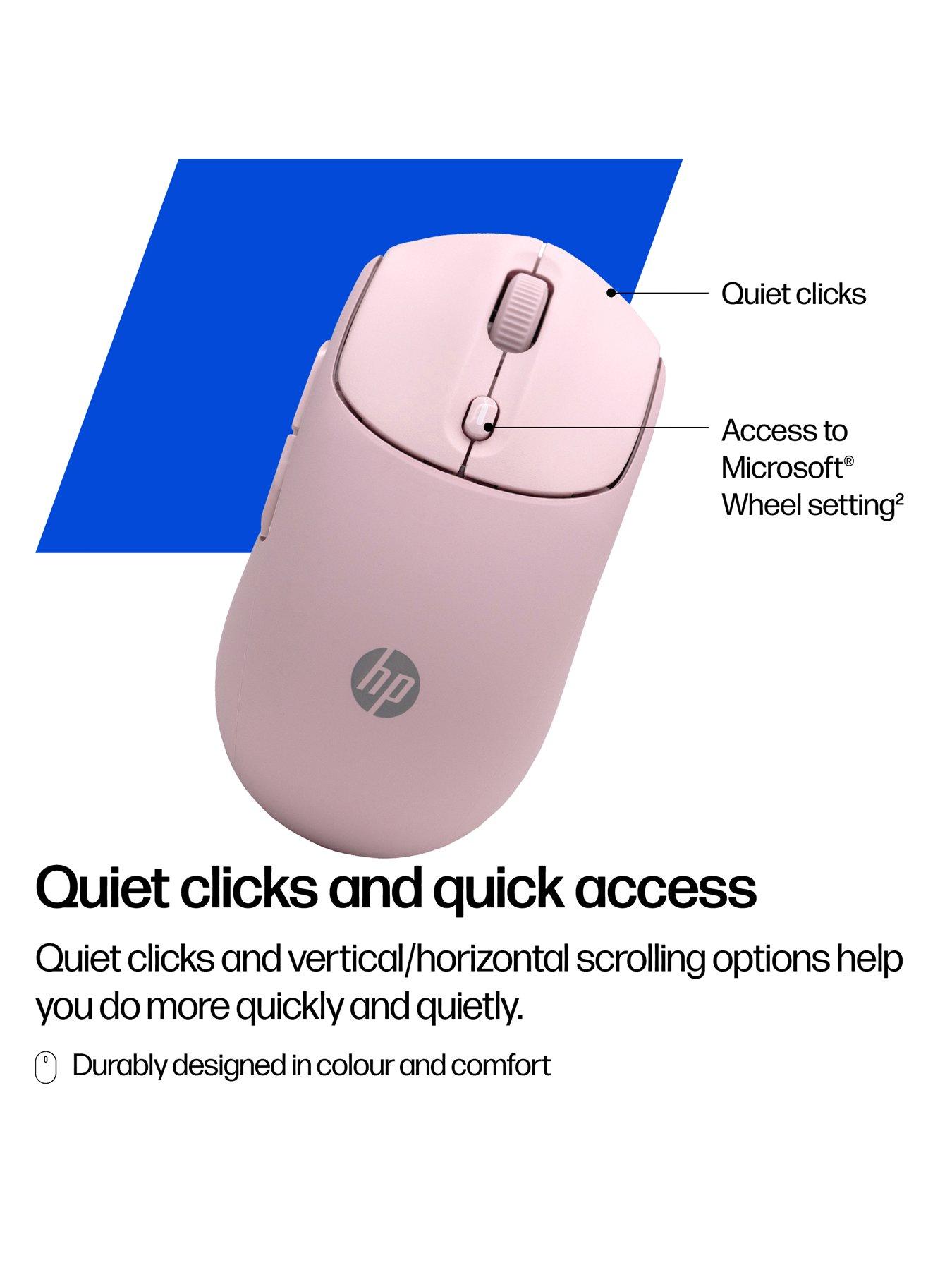 Image 3 of 7 of HP HP 400 Quiet Pink Wireless Mouse