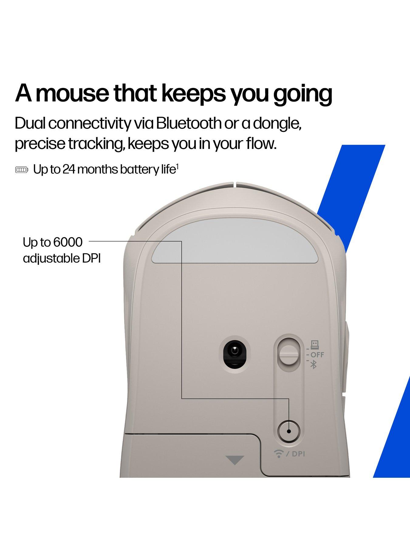 Image 4 of 7 of HP HP 400 Quiet Maple Wireless Mouse