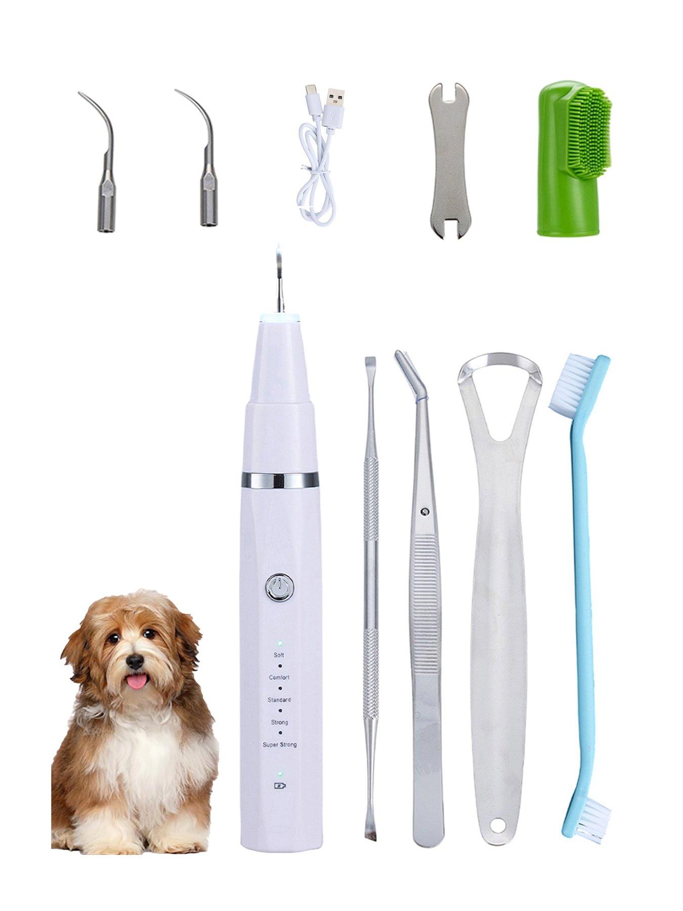 Image 1 of 7 of Living and Home White Pet Teeth Cleaning Kit