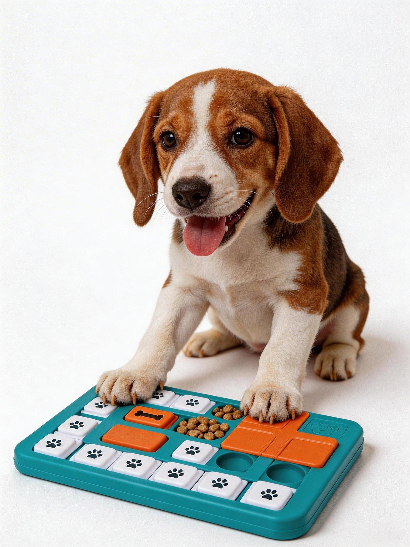 Living And Home Interactive Dog Puzzle Slower Feeder Toy With Non-Slip Bottom, 29Cm W X 19Cm D X 2.2Cm H in One Colour