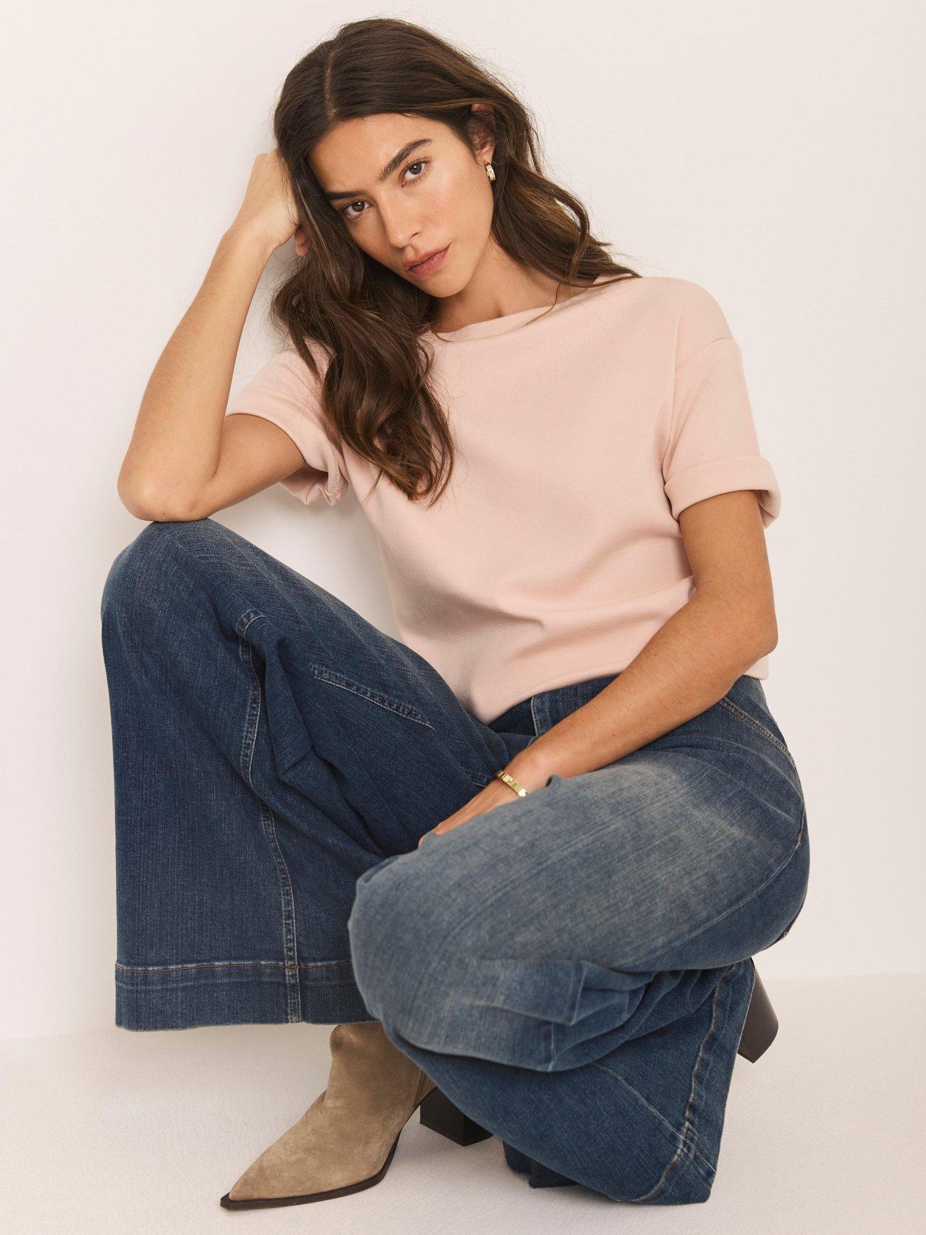 Image 1 of 6 of Mint Velvet Ultimate Cotton T-Shirt - Pink