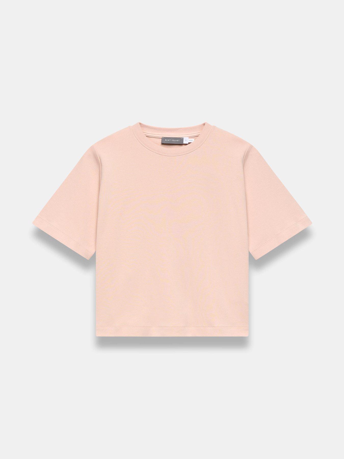 Image 5 of 6 of Mint Velvet Ultimate Cotton T-Shirt - Pink