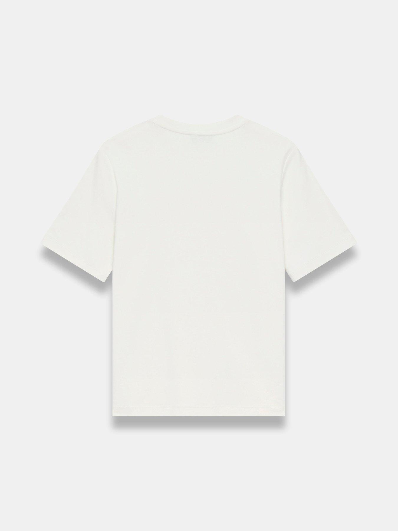 Image 6 of 6 of Mint Velvet Ivory Crochet Panel T-shirt