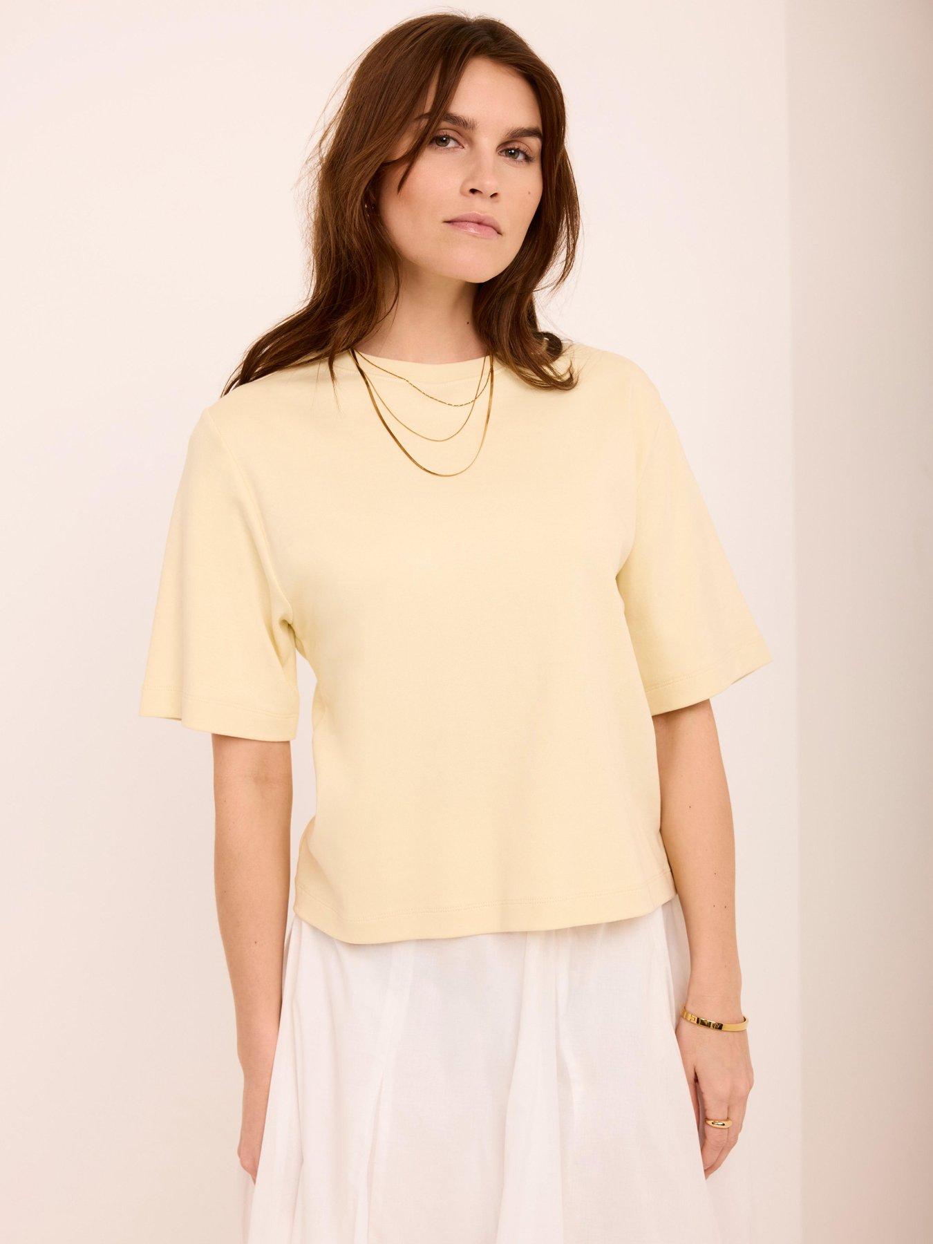 mint-velvet-ultimate-cotton-t-shirt-yellowstillFront