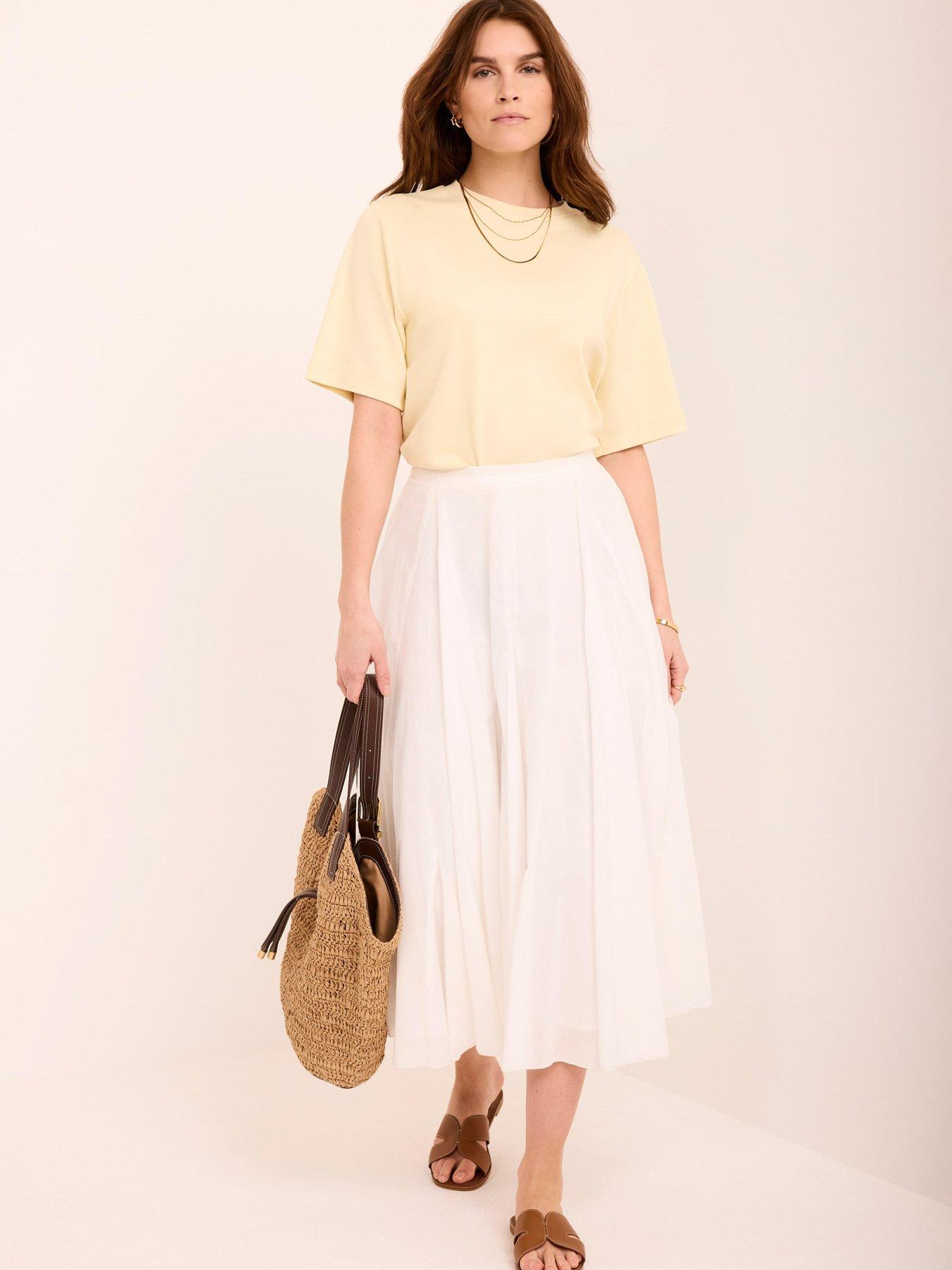 Image 3 of 6 of Mint Velvet Ultimate Cotton T-Shirt - Yellow