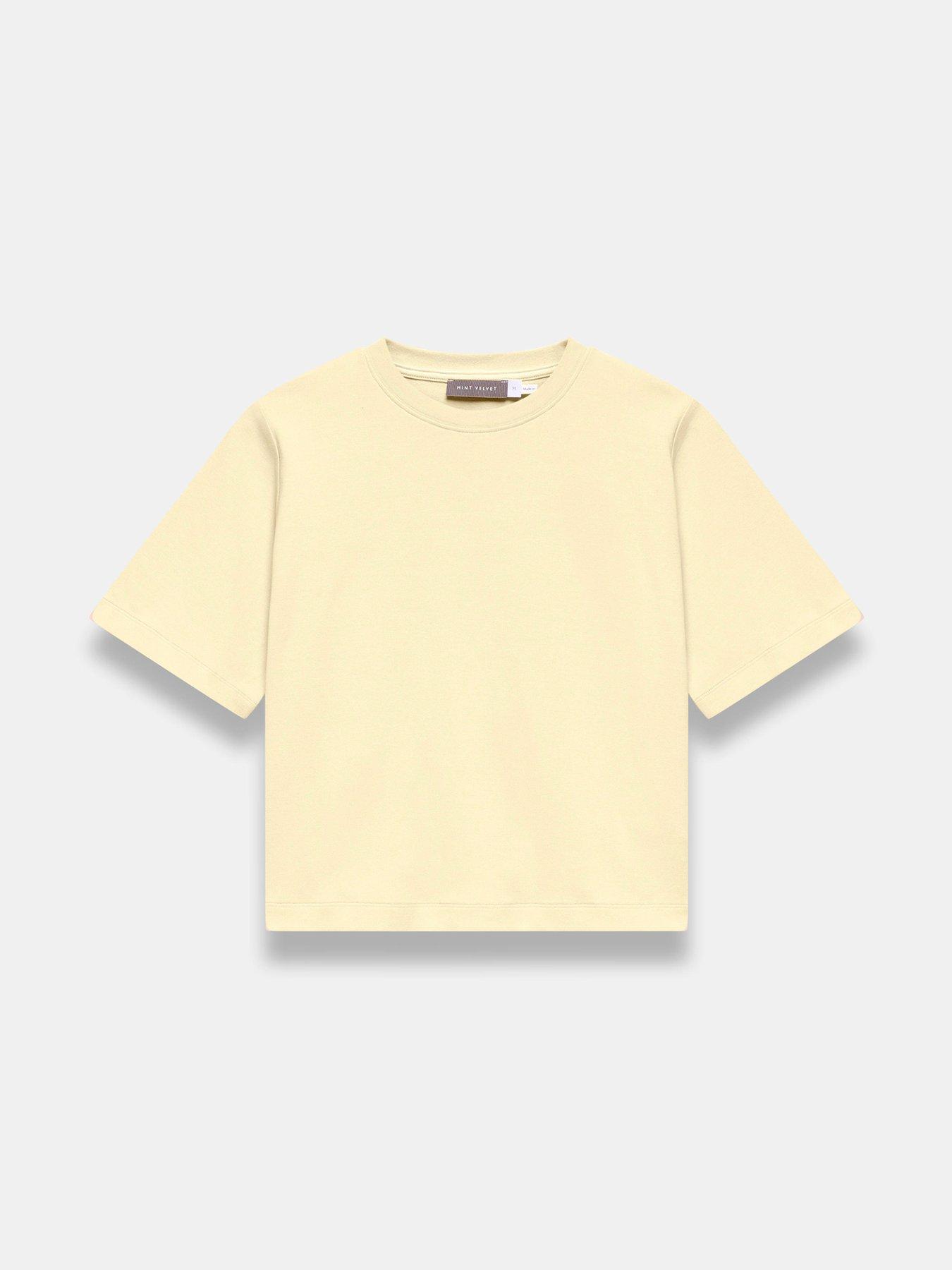 Image 5 of 6 of Mint Velvet Ultimate Cotton T-Shirt - Yellow