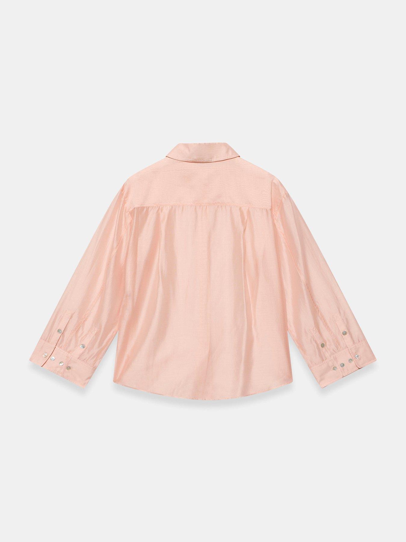 Image 6 of 6 of Mint Velvet Light Pink Sheer Shirt