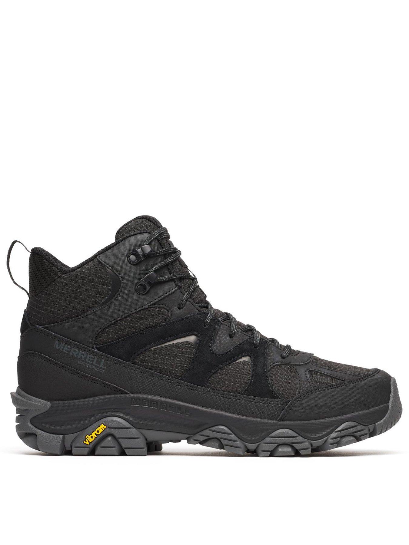Image 1 of 6 of Merrell Mens Thermo Snow Grip Mid Waterproof Hiking Boots - Black