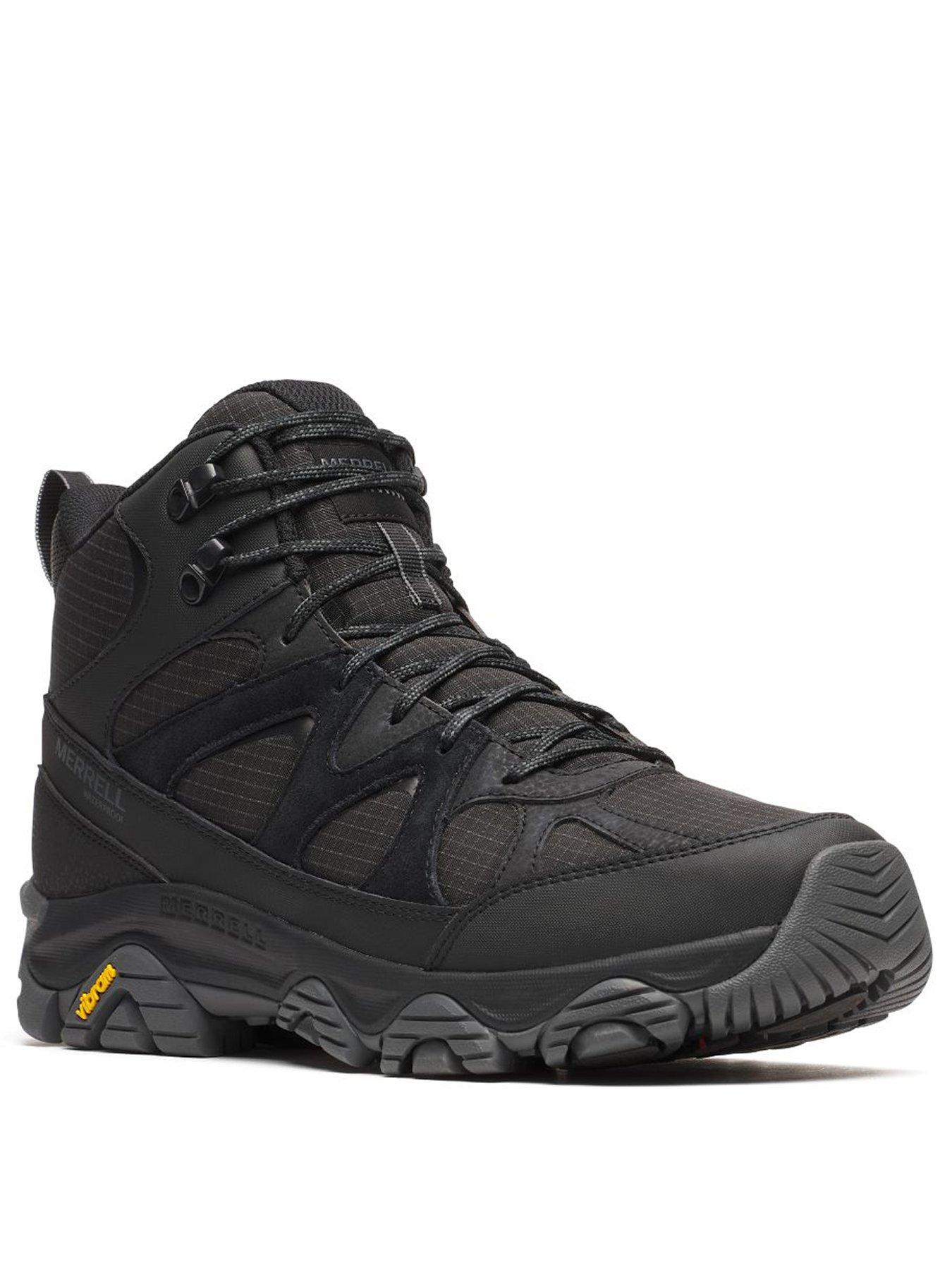 Image 2 of 6 of Merrell Mens Thermo Snow Grip Mid Waterproof Hiking Boots - Black