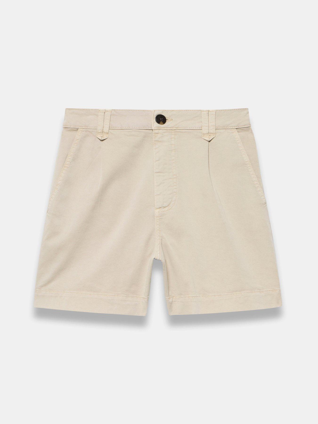 Image 5 of 6 of Mint Velvet Neutral Pleated Chino Short
