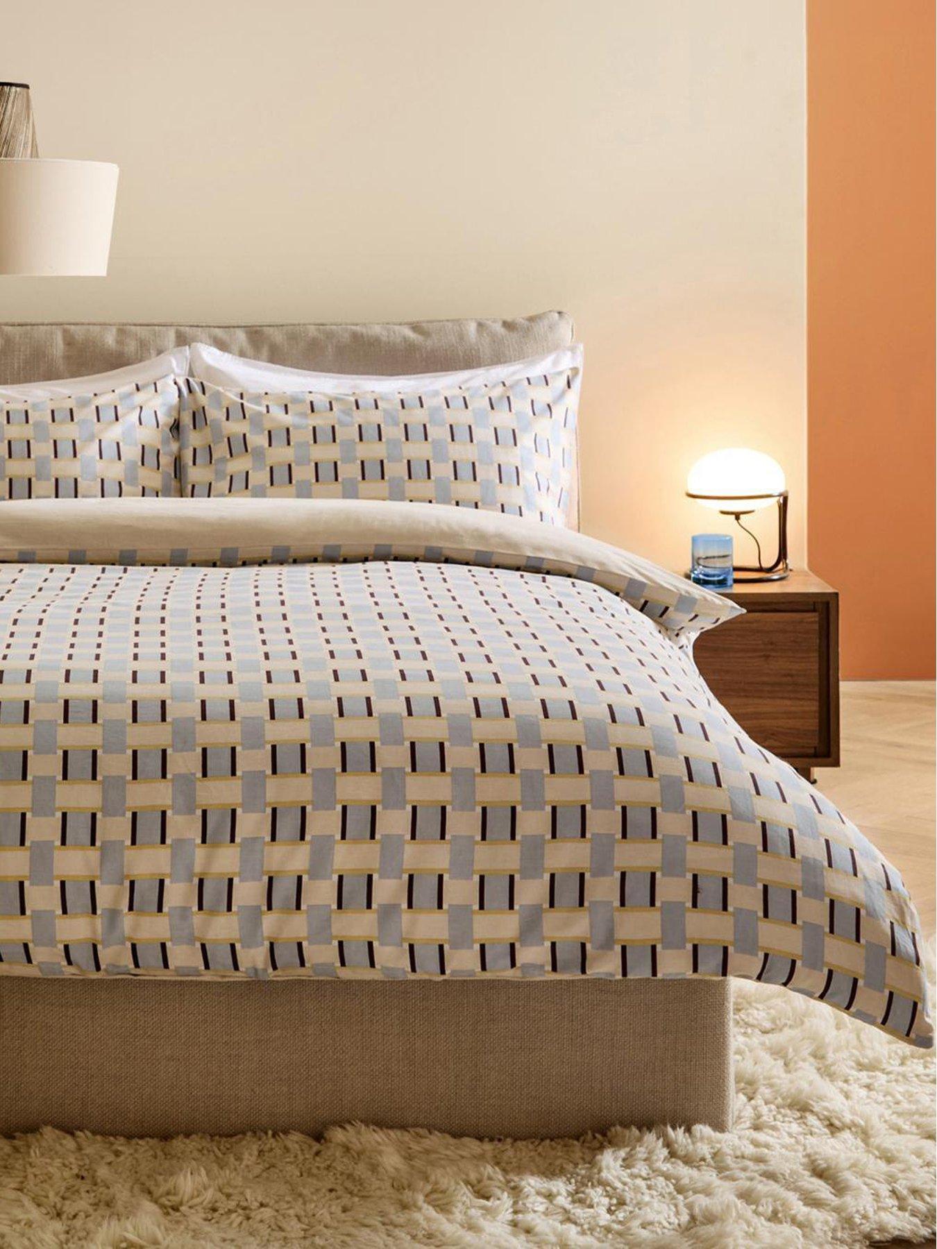 Image 1 of 3 of Made Finnur Double Duvet Set Blue