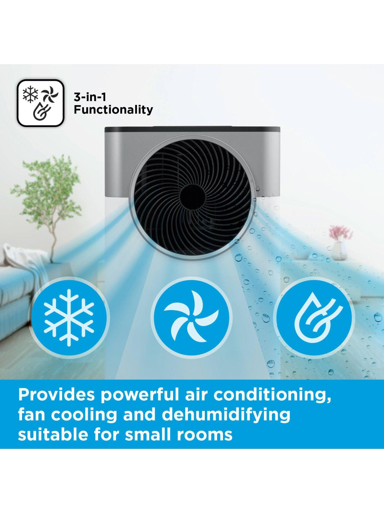 Image 3 of 6 of Black & Decker 5,000 BTU Smart 3-in-1 Air Conditioner, Dehumidifier &amp; Fan, White