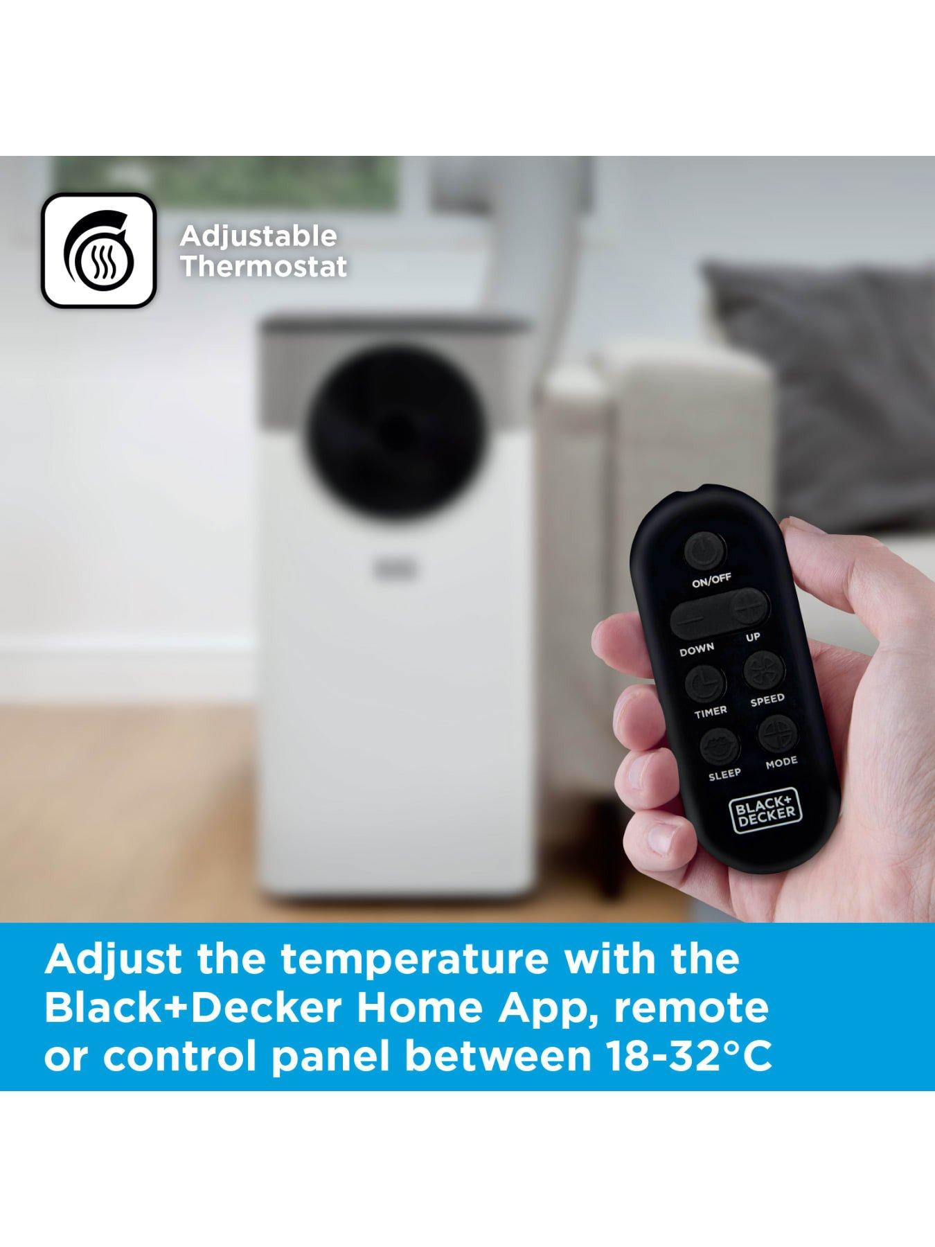 Image 5 of 6 of Black & Decker 5,000 BTU Smart 3-in-1 Air Conditioner, Dehumidifier &amp; Fan, White