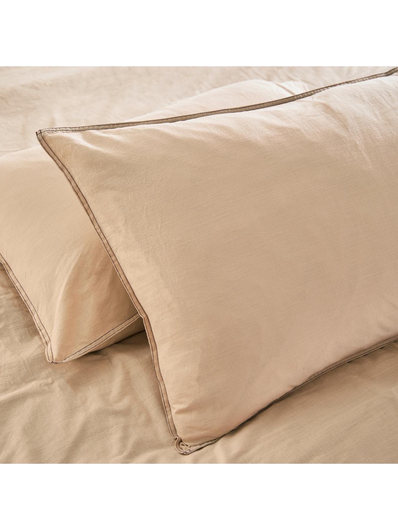 Image 3 of 3 of Made Textured Cotton Double Duvet Set Natural