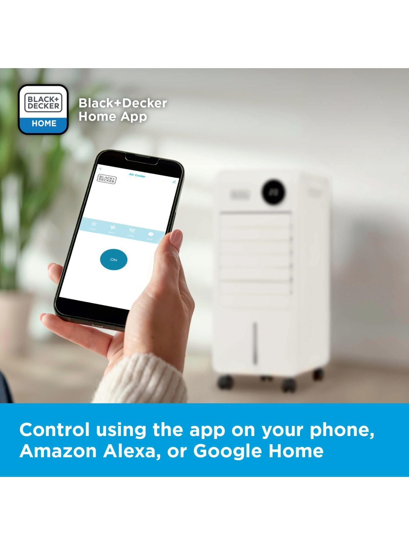 Image 2 of 7 of Black & Decker Smart 6L Digital Air Cooler, App &amp; Remote Control, Portable