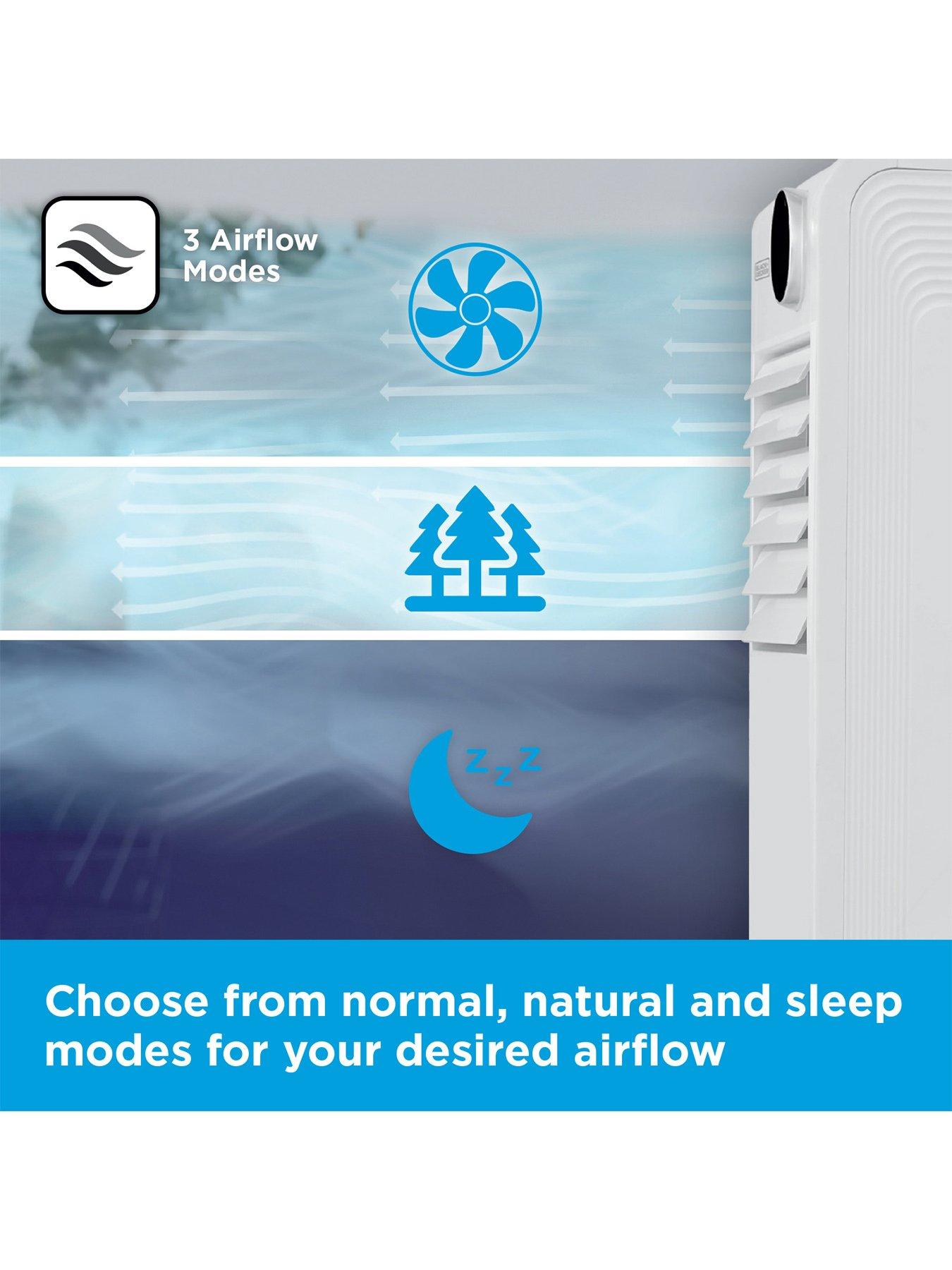 Image 5 of 6 of Black & Decker Smart Digital Air Cooler, 3 Airflow Modes, 12L Water Tank, White