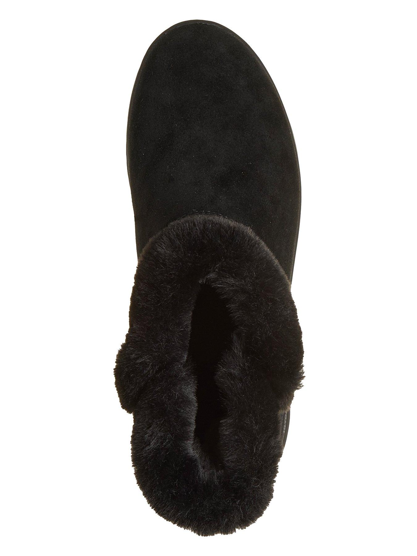 Image 3 of 6 of Skechers On-The-Go Stellar Cosy Step Waterproof Suede Ankle Boots - Black