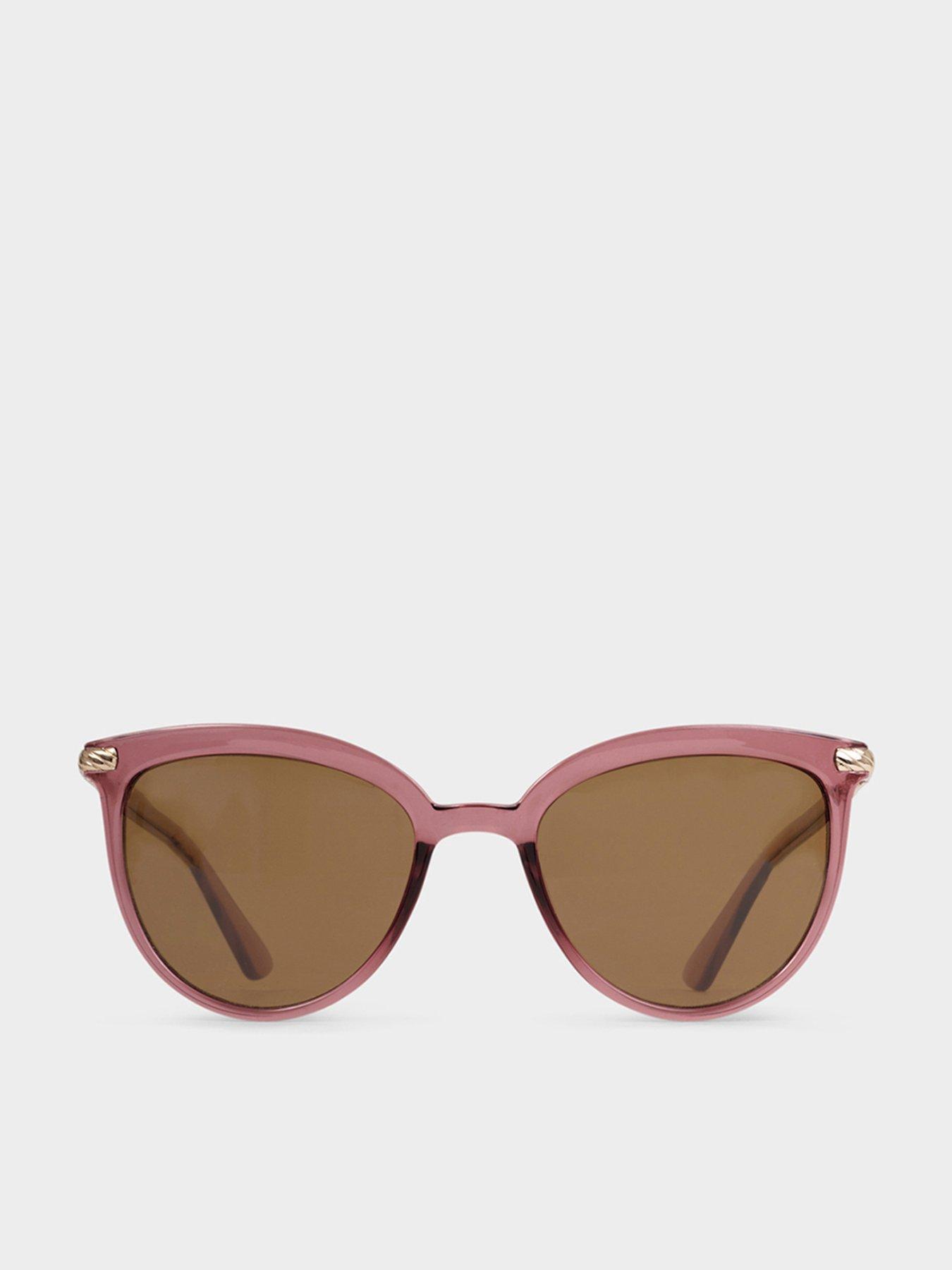 Katie Loxton Ravello Sunglasses , Cherry Transparent , 4.5cm X 14.5cmx 13.9cm