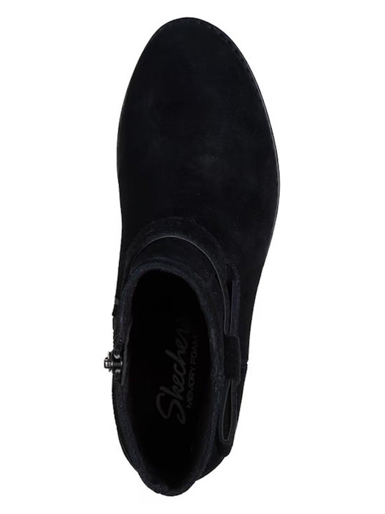 Image 3 of 6 of Skechers Texas Rodeo Night Chelsea Pull On Bootie W/ Memory Foam - Black Suded/gore