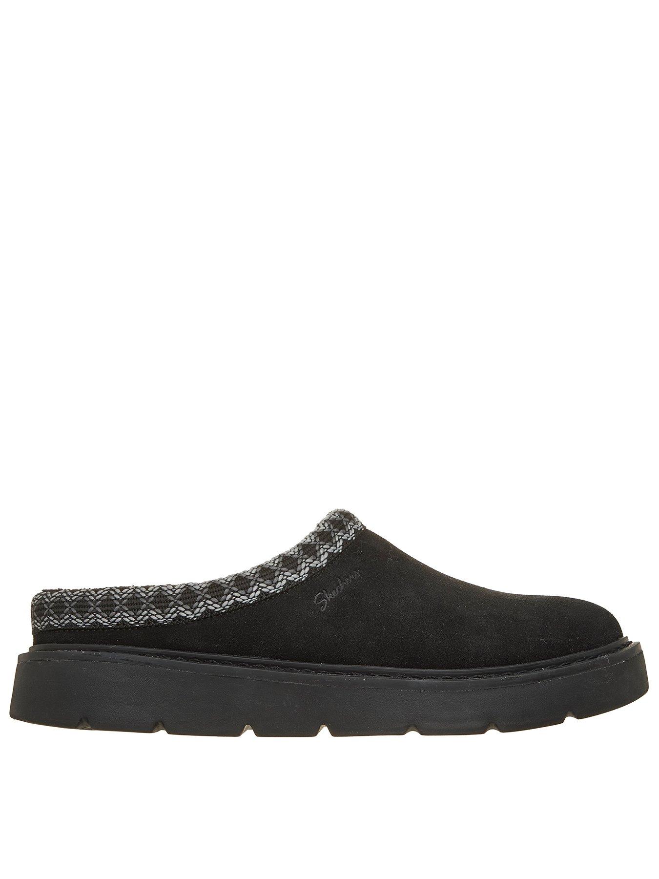 Image 1 of 6 of Skechers BOBS Keepsakes Cosy Fest Faux Shearling Mule Slippers - Black