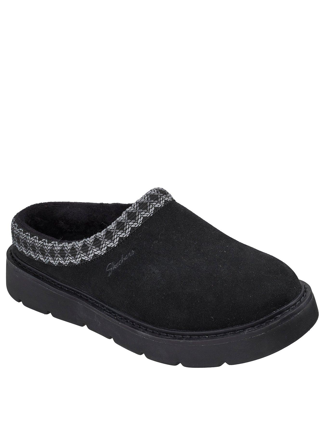 Image 2 of 6 of Skechers BOBS Keepsakes Cosy Fest Faux Shearling Mule Slippers - Black