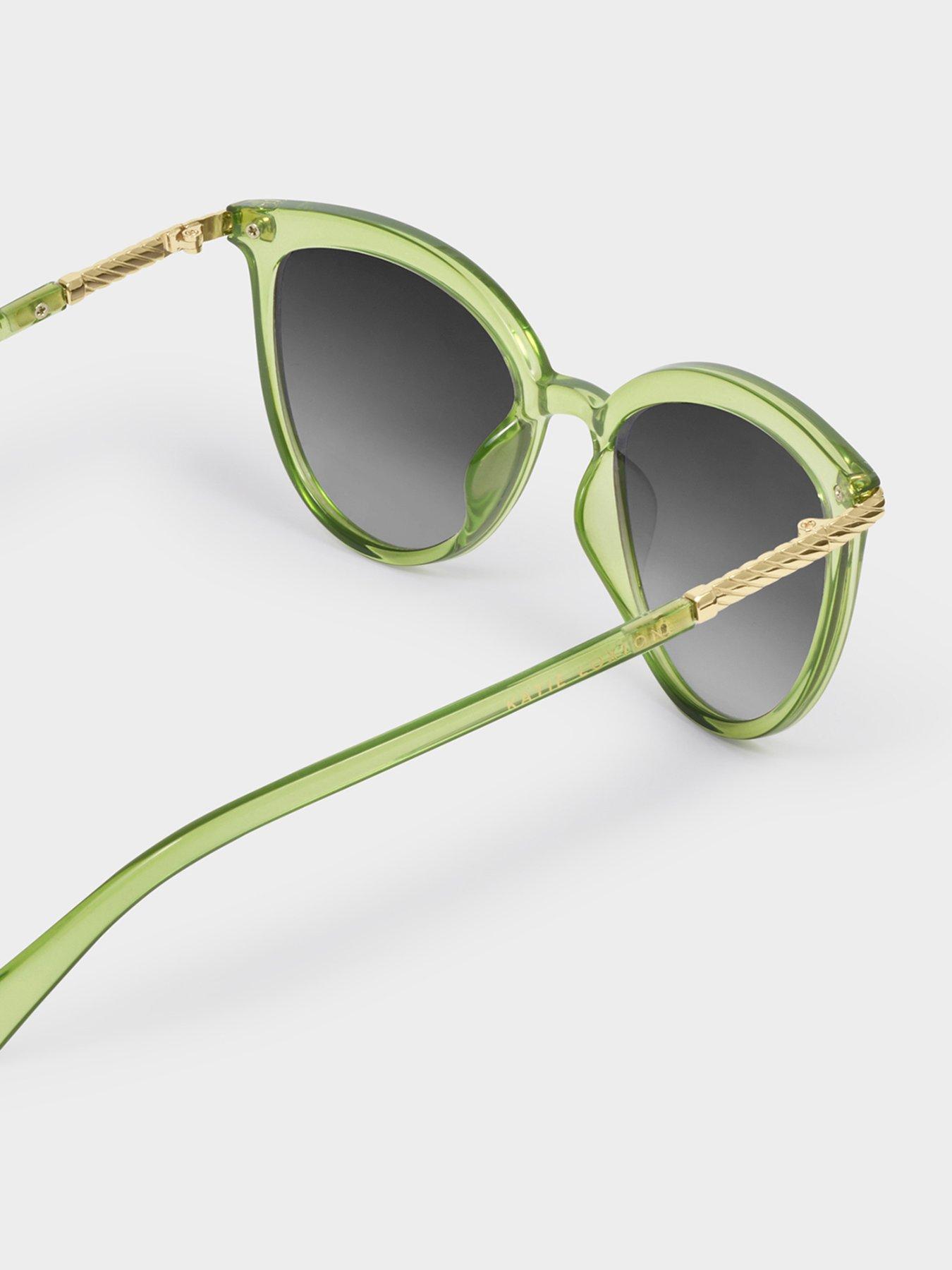 Image 3 of 6 of Katie Loxton Ravello Sunglasses- Green Transparent