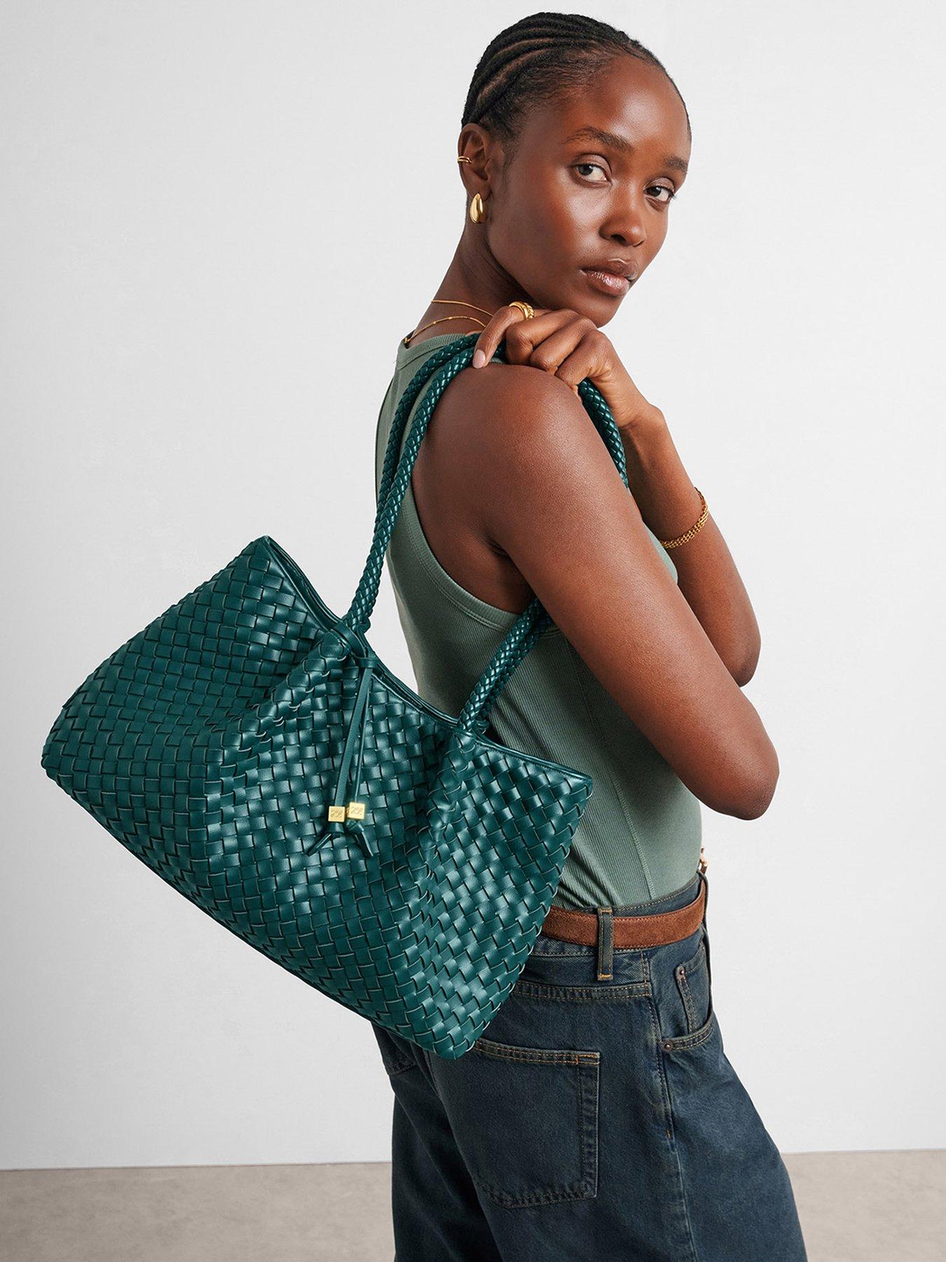 Image 2 of 7 of Katie Loxton Nova Small Shoulder Tote- Palm Green&nbsp;
