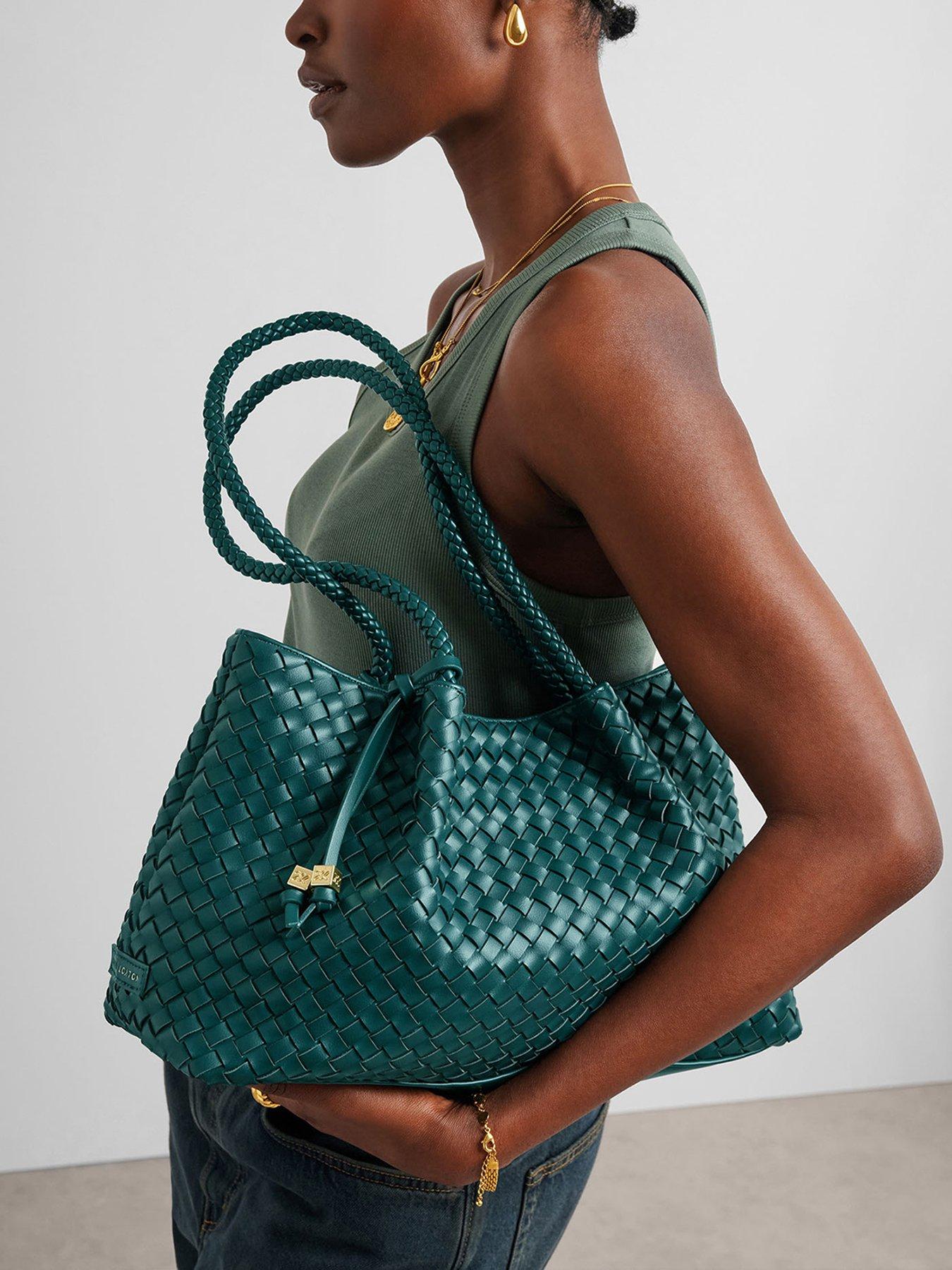 Image 3 of 7 of Katie Loxton Nova Small Shoulder Tote- Palm Green&nbsp;