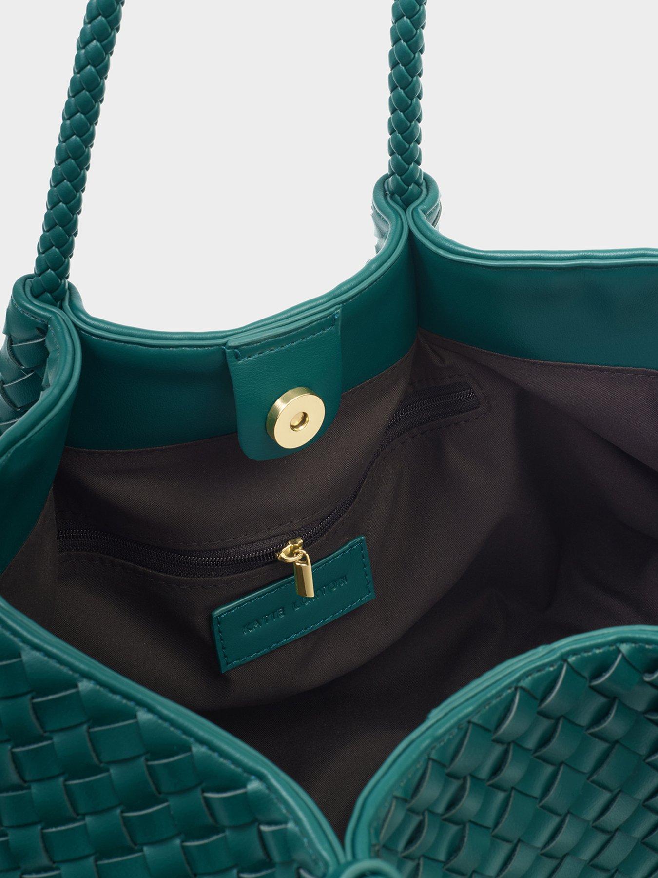 Image 5 of 7 of Katie Loxton Nova Small Shoulder Tote- Palm Green&nbsp;