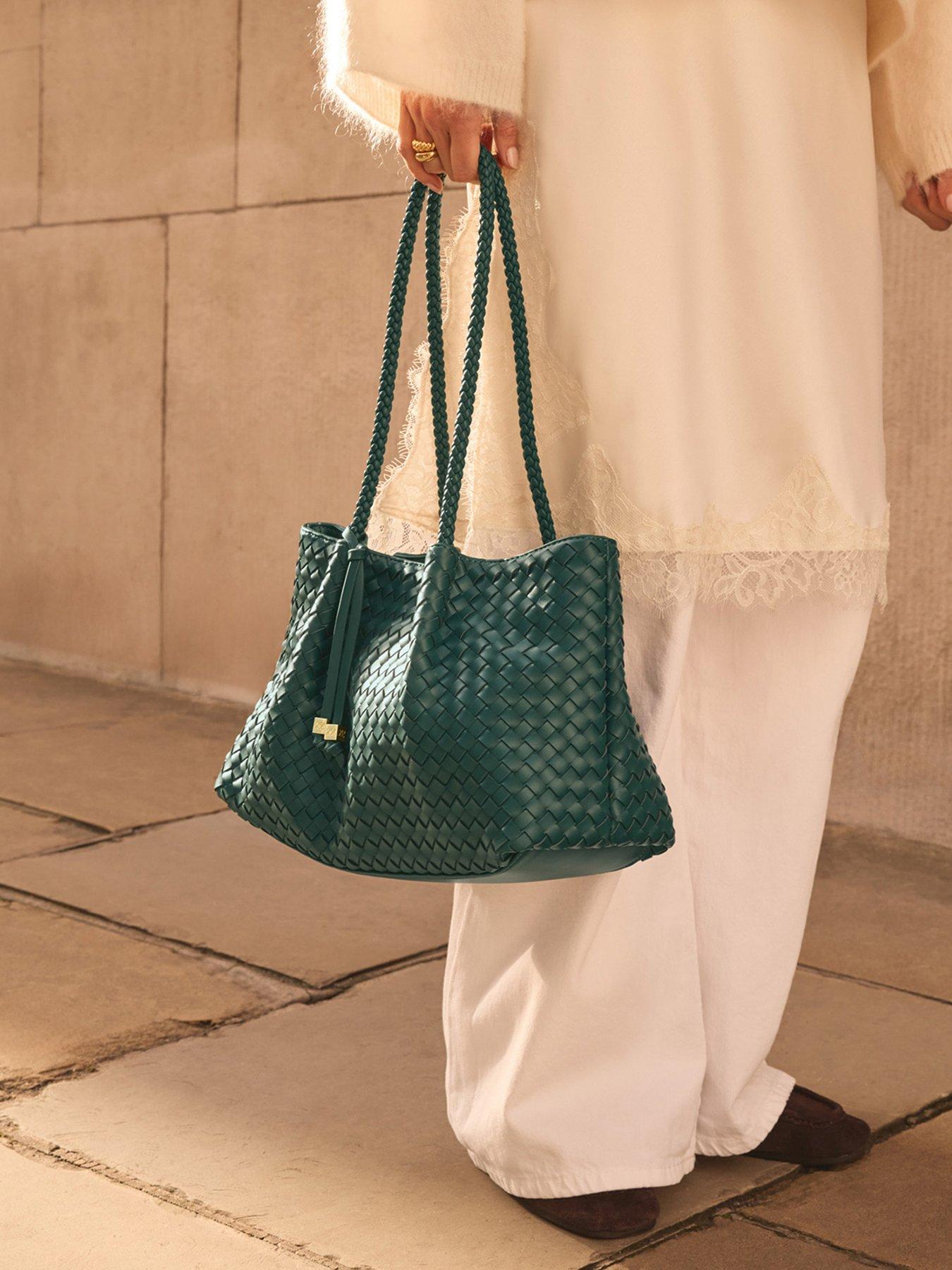 Image 6 of 7 of Katie Loxton Nova Small Shoulder Tote- Palm Green&nbsp;