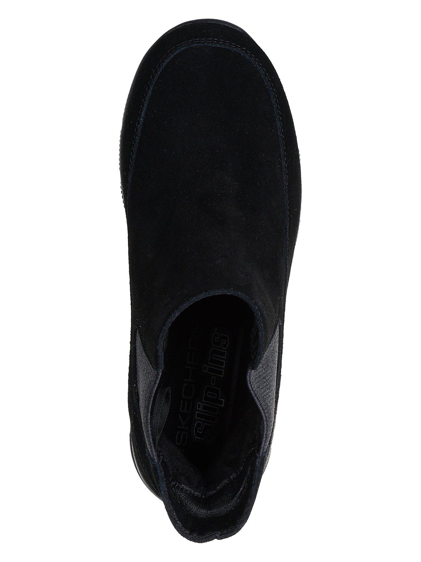 Image 3 of 6 of Skechers Easy Going Casual Icon Slip-ins Chelsea Suede Boot W/air-cooled Mf - Black Suede