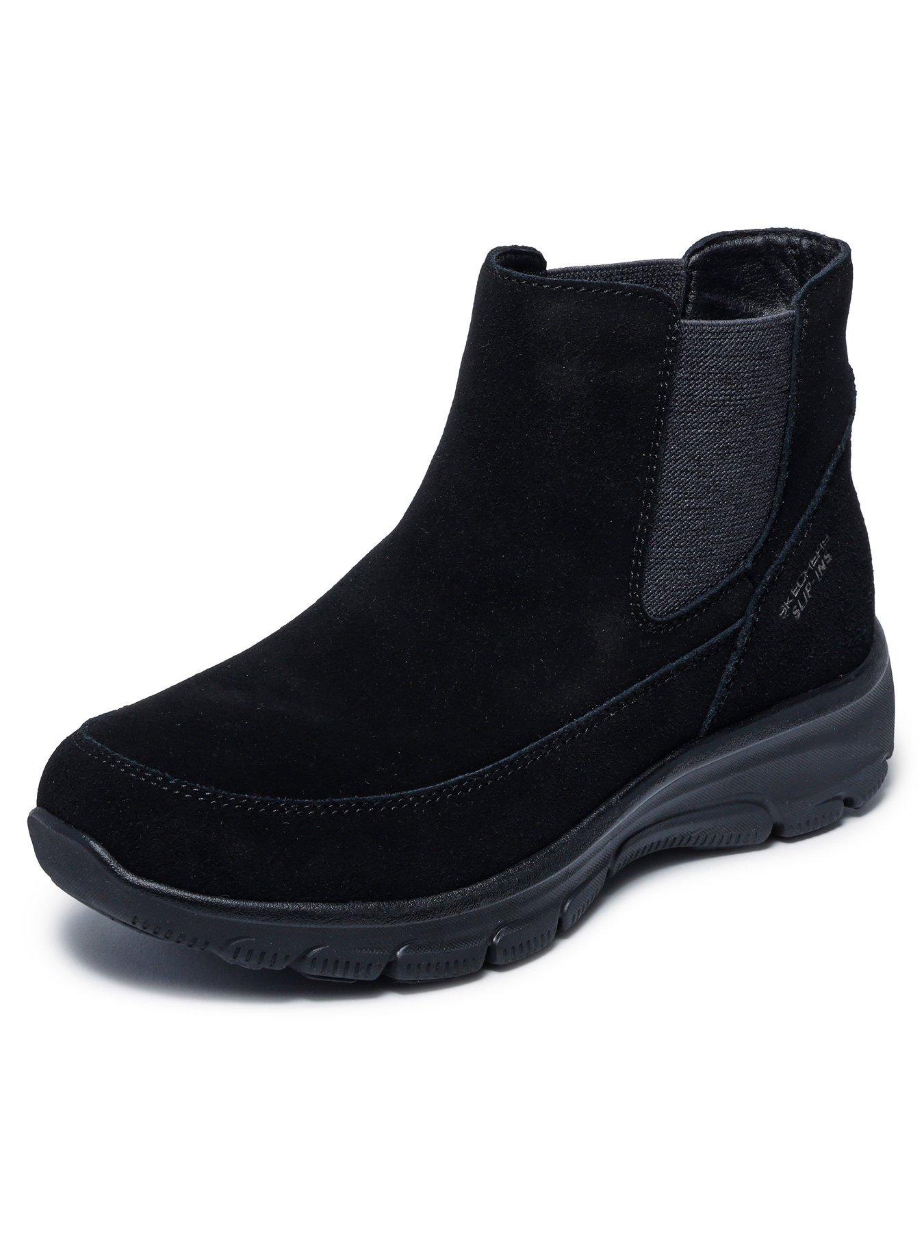 Image 5 of 6 of Skechers Easy Going Casual Icon Slip-ins Chelsea Suede Boot W/air-cooled Mf - Black Suede