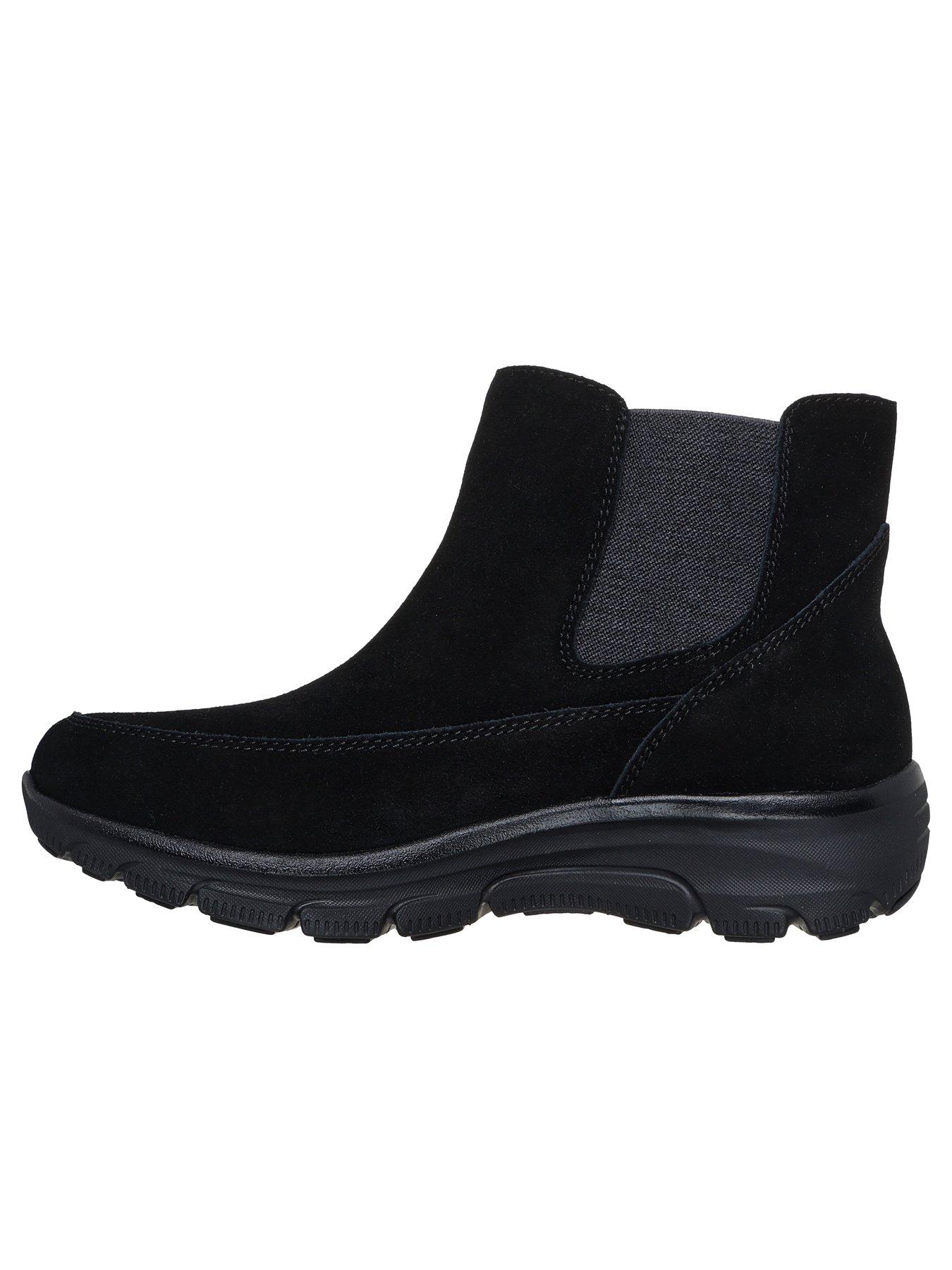 Image 6 of 6 of Skechers Easy Going Casual Icon Slip-ins Chelsea Suede Boot W/air-cooled Mf - Black Suede