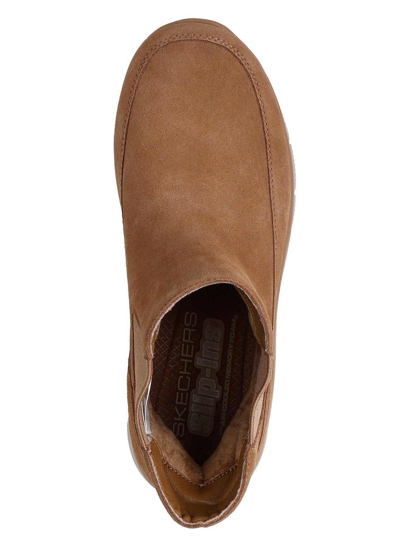 Image 3 of 6 of Skechers Easy Going Casual Icon Slip-ins Chelsea Suede Boot W/air-cooled Mf - Tan Suede