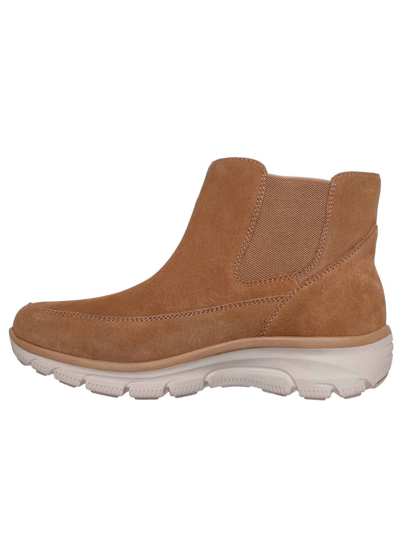 Image 6 of 6 of Skechers Easy Going Casual Icon Slip-ins Chelsea Suede Boot W/air-cooled Mf - Tan Suede
