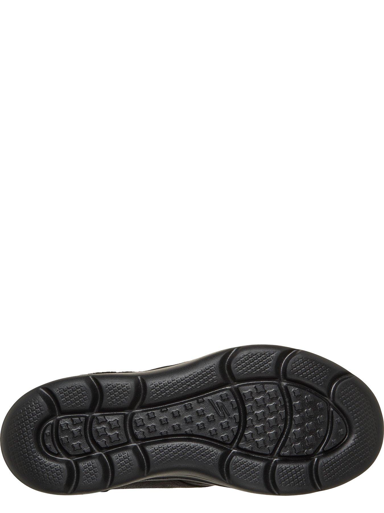 Image 4 of 6 of Skechers On-the-go Encore Phoebe Premium Cozy Slip-ins Perform Tex Desert Boot W/ Bungee Laces &amp; Faux Fur Collar - Black Textile
