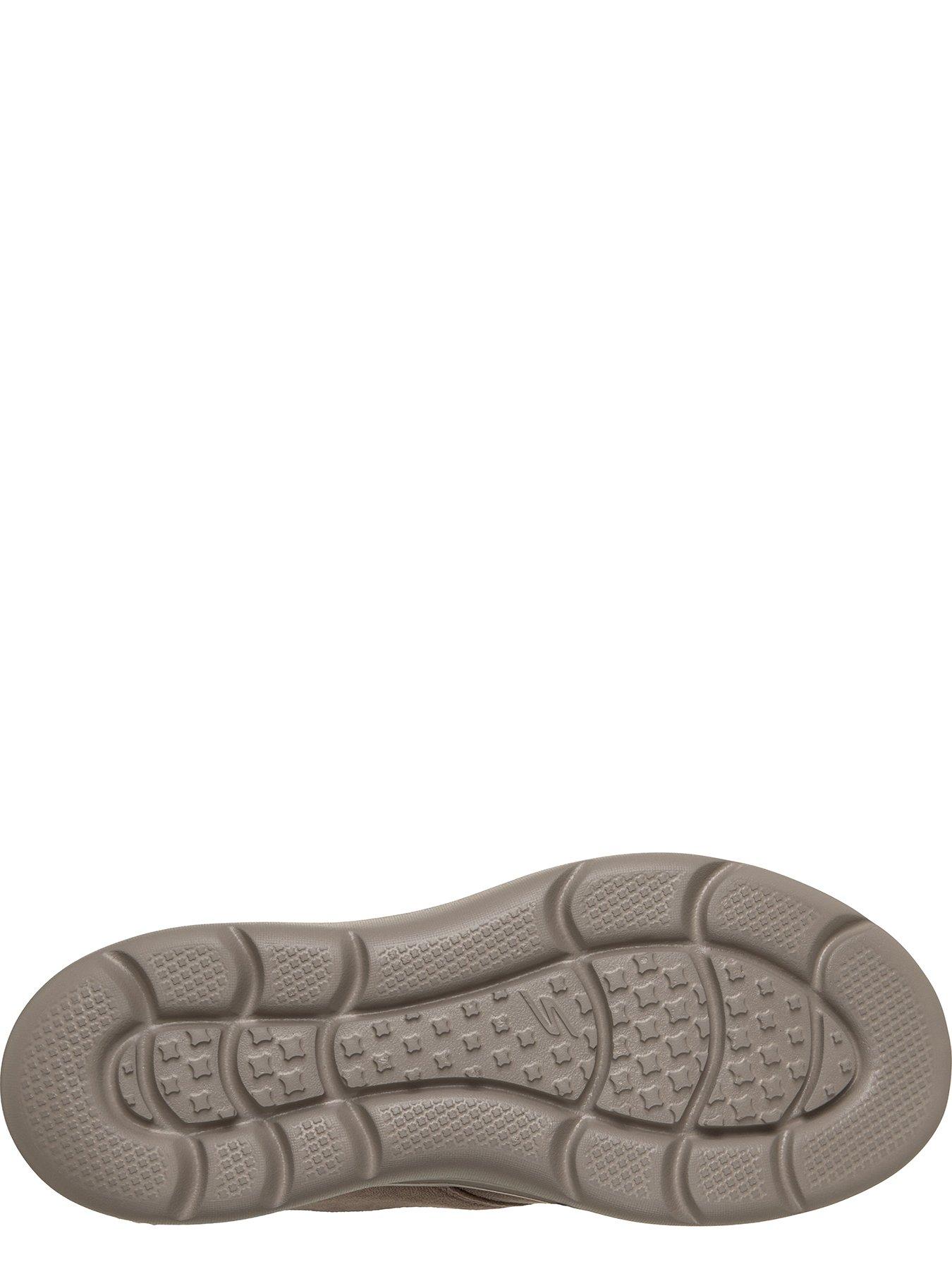 Image 4 of 6 of Skechers On-the-go Encore Phoebe Premium Cozy Slip-ins Perform Tex Desert Boot W/ Bungee Laces &amp; Faux Fur Collar - Dark Taupe Textile