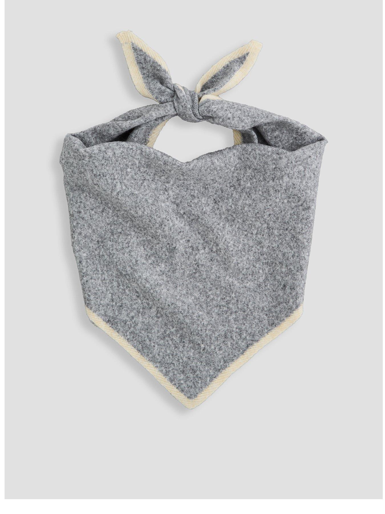 The Very Collection Tipping Edge Triangle Scarf - Grey