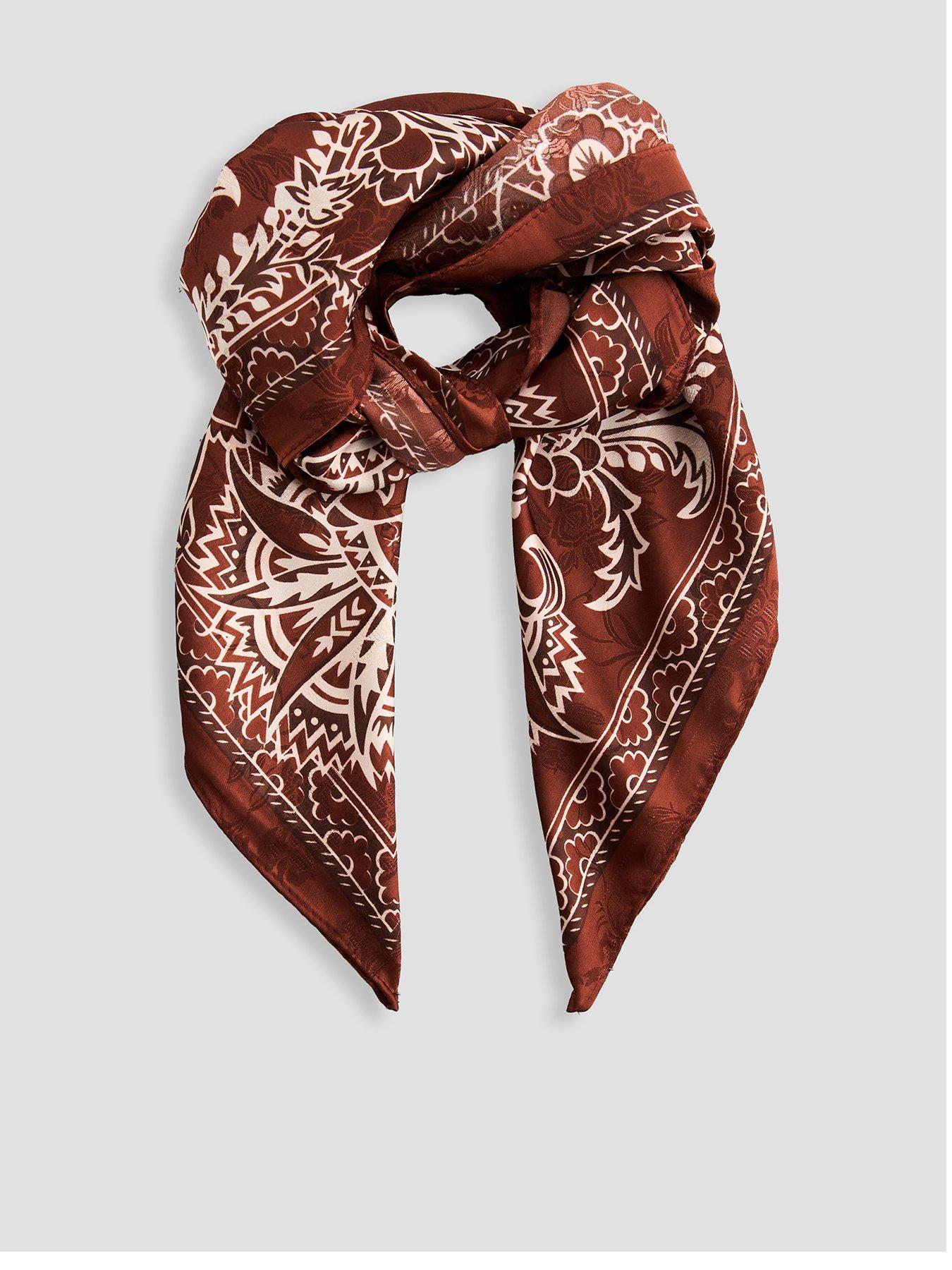 The Very Collection Paisley Satin Scarf