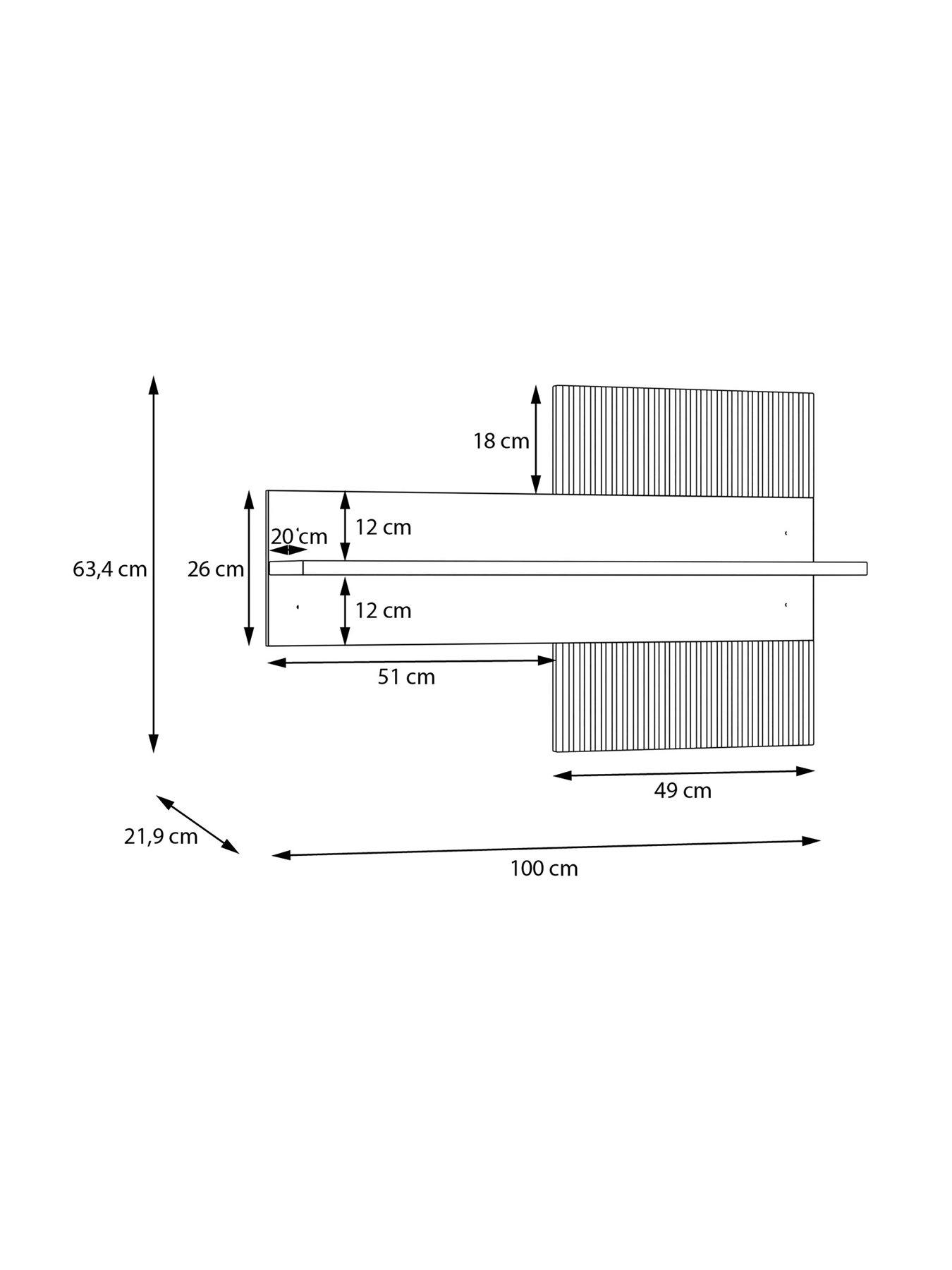 Image 6 of 6 of Seravel Wall Shelf