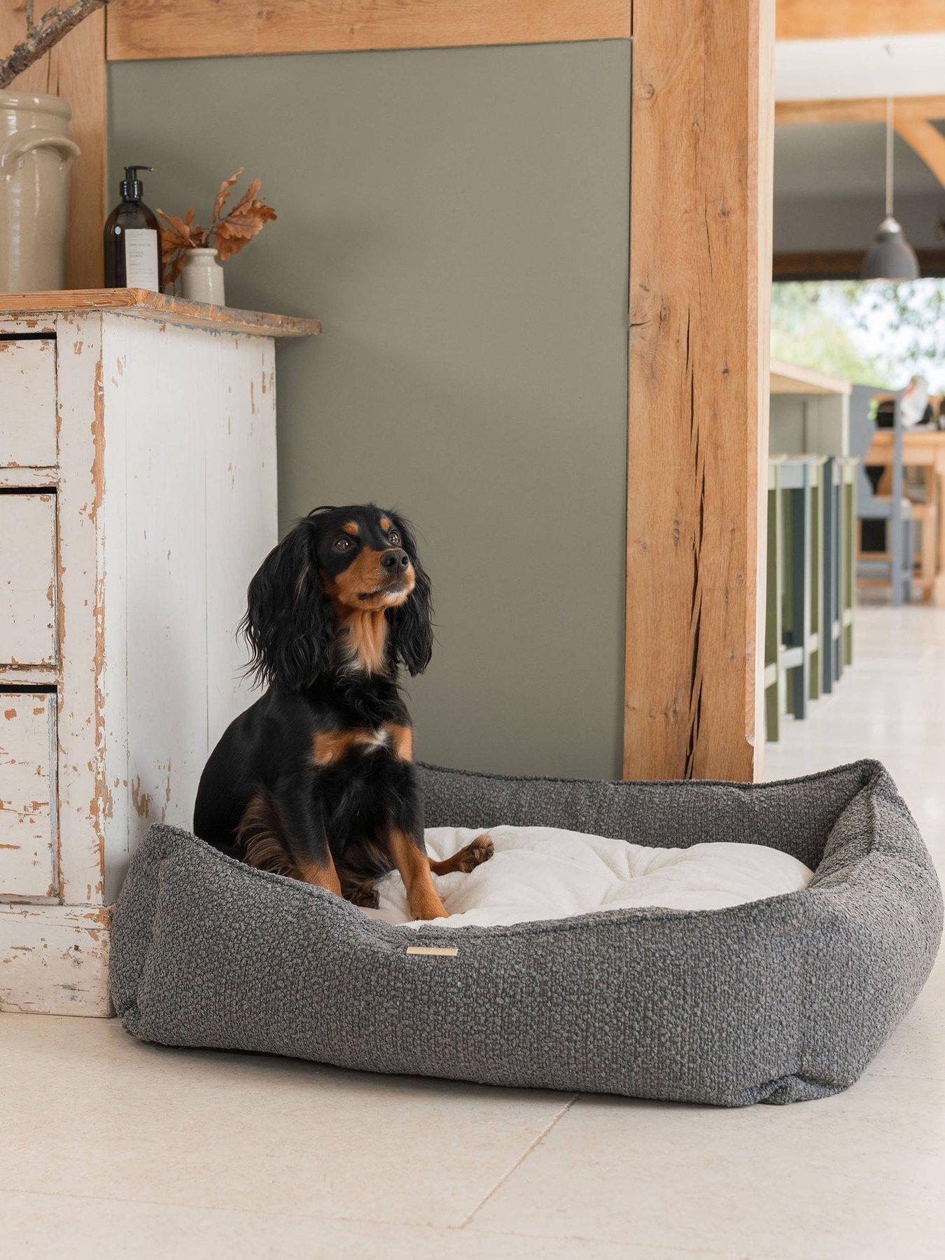 Lords and Labradors L&L Box Bed w/inner Granite Boucle XL