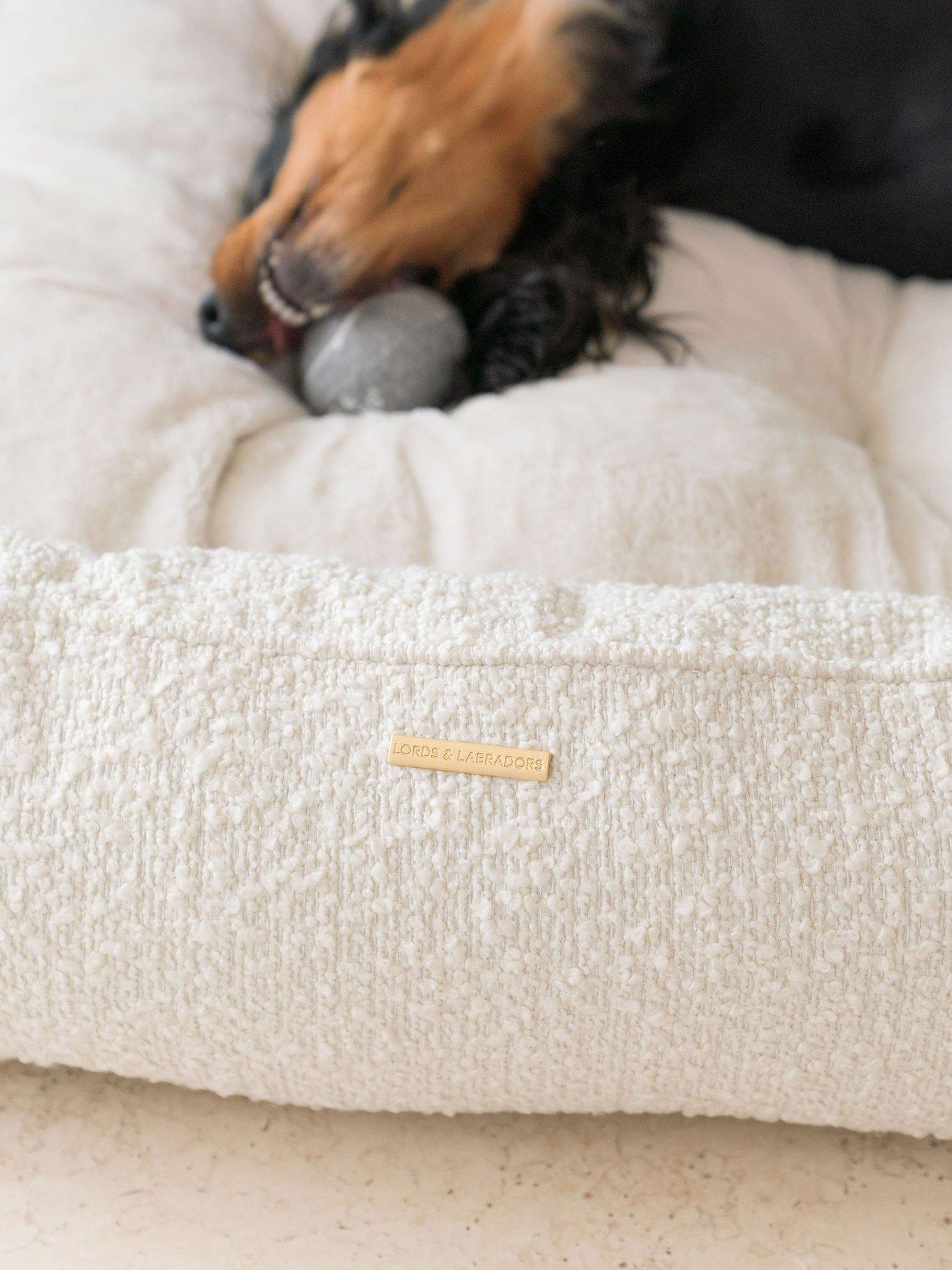 Image 5 of 5 of Lords and Labradors L&L Box Bed w/inner Ivory Boucle L