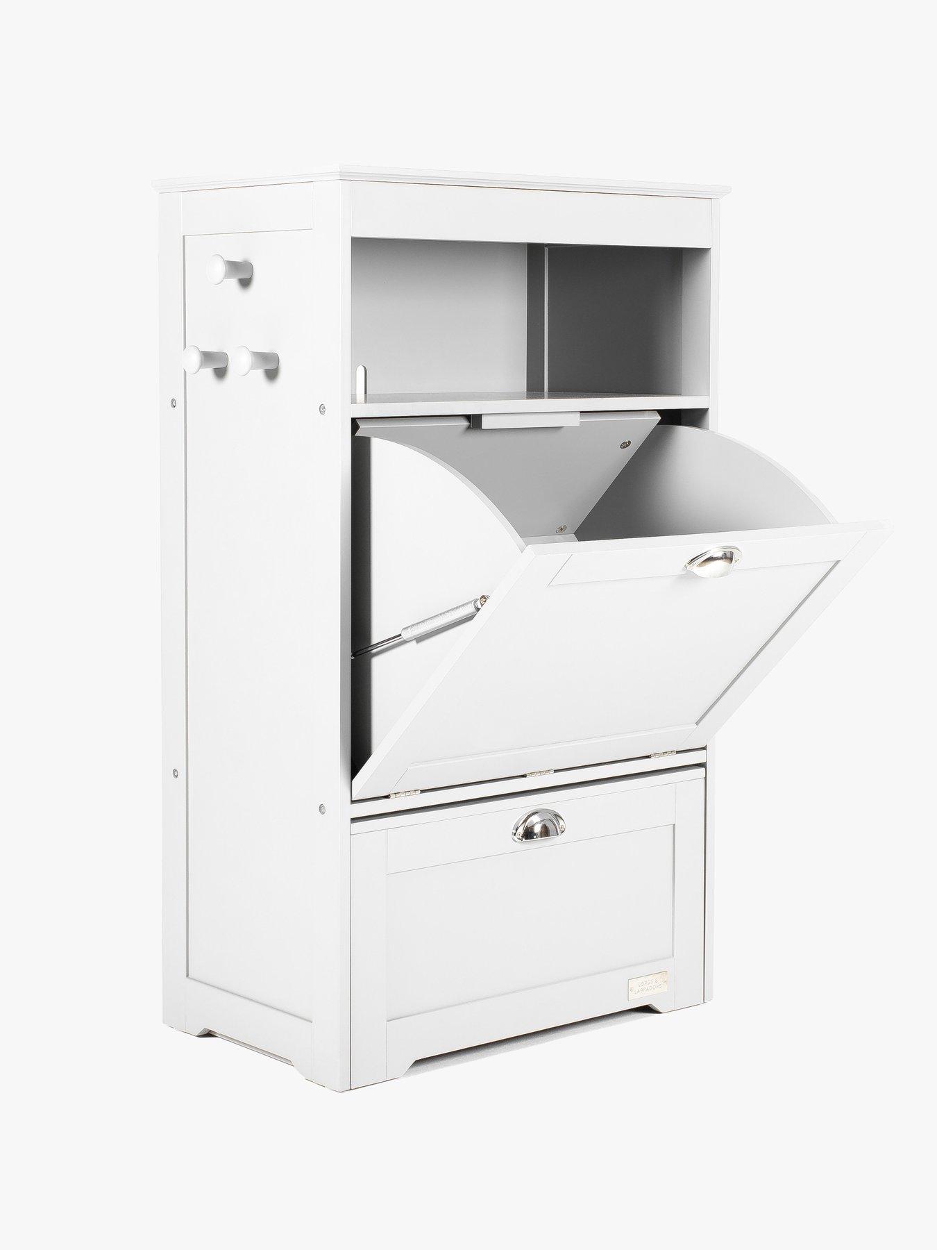 Image 4 of 5 of Lords and Labradors L&L Wooden Pet Feeding Station White