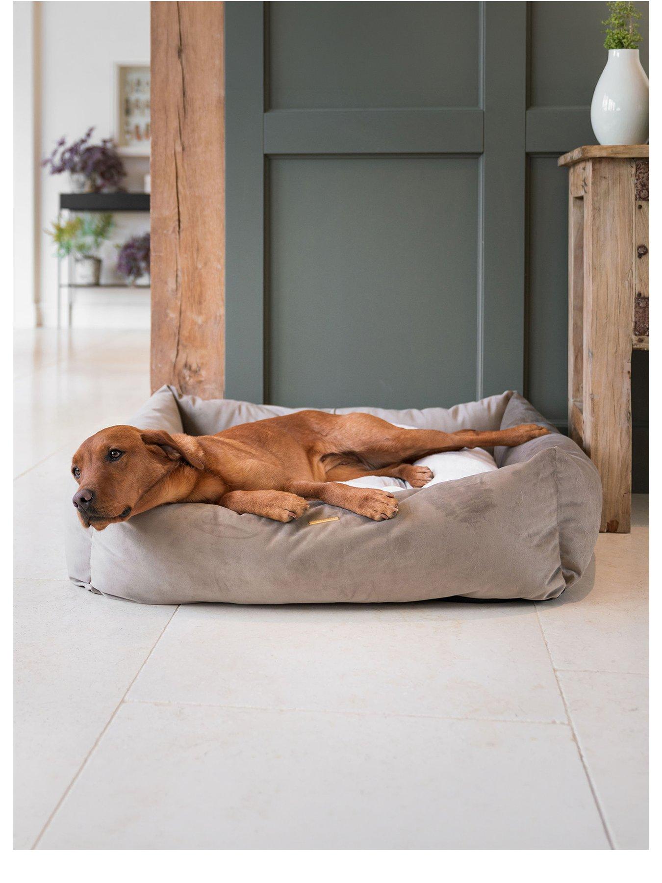 Lords and Labradors L&L Box Bed w/inner Velvet Clay L