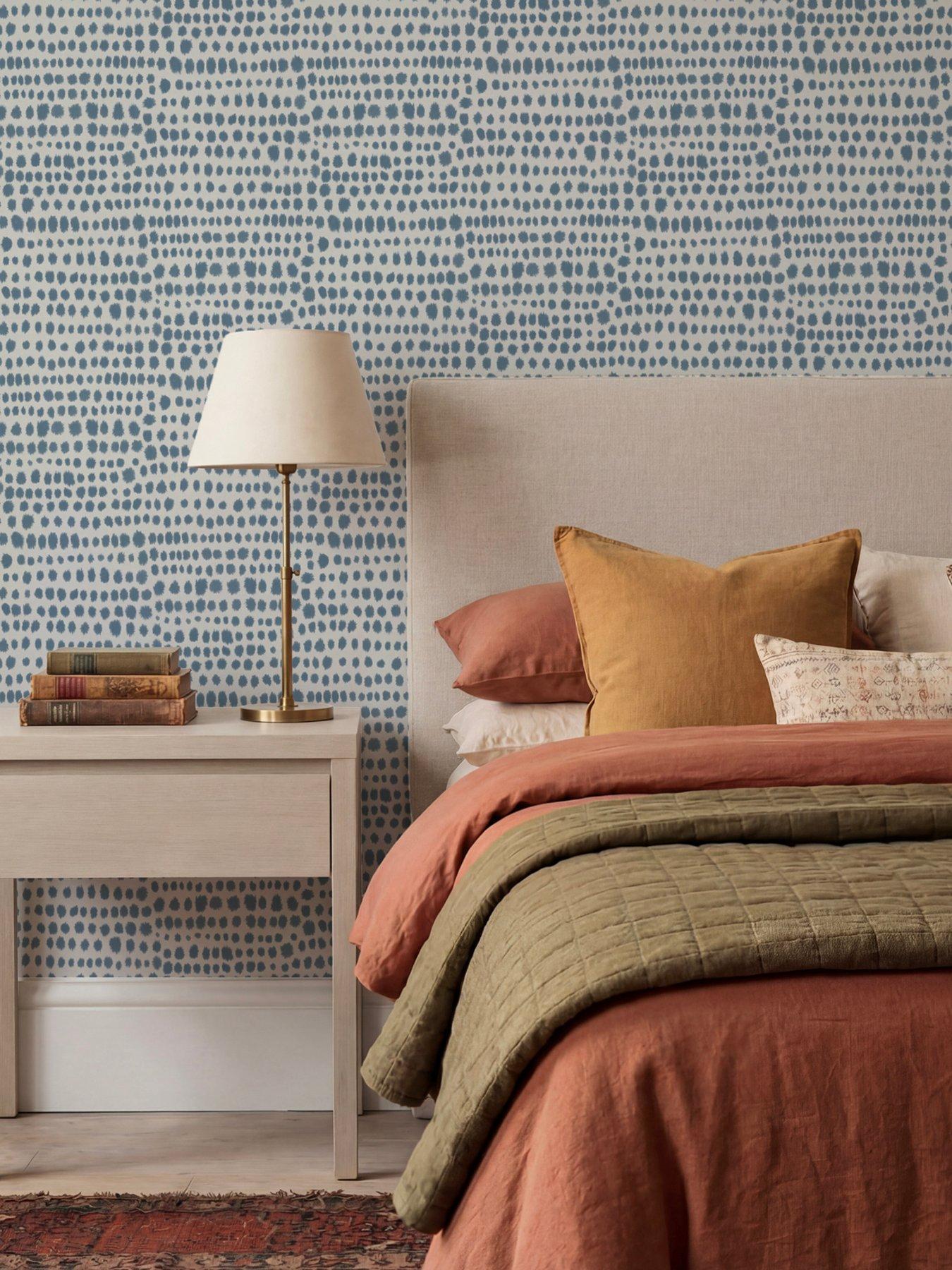 The Very Collection The Very Collection Tribal Dot Blue Wallpaper